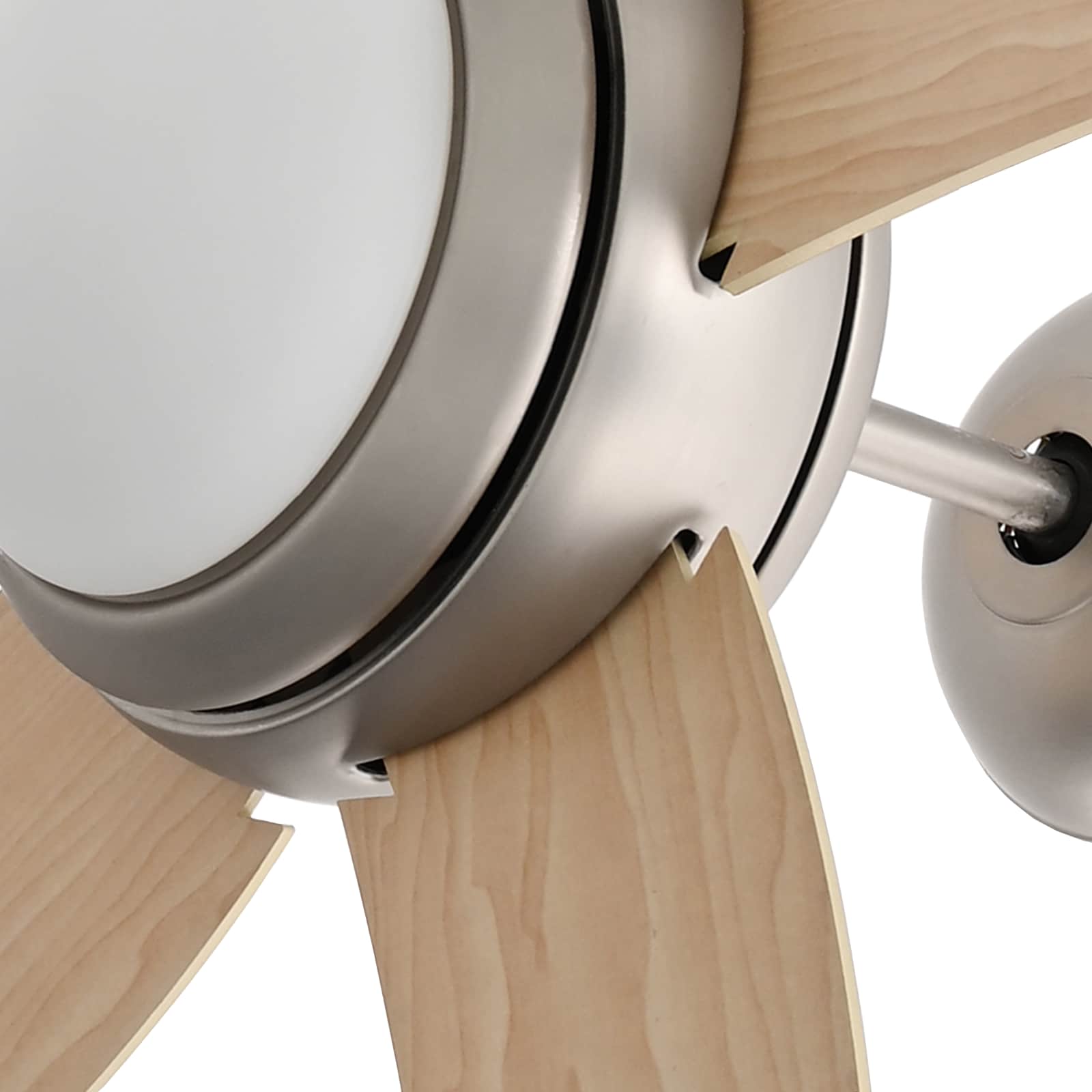 Deckenventilator mit Licht und Fernbedienung Ø 130 cm Weiß