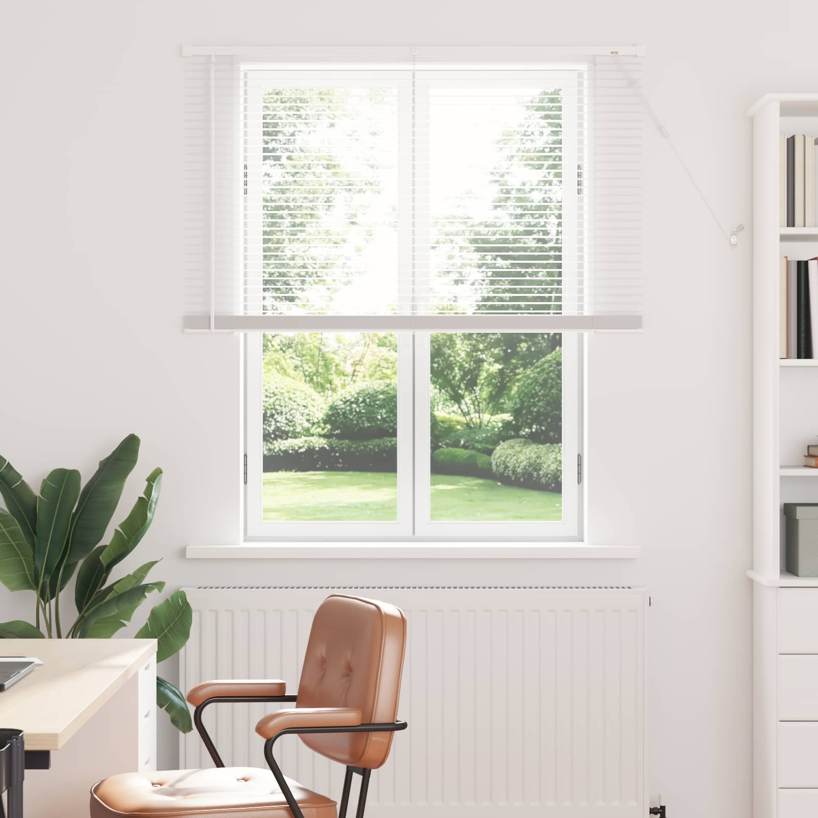 Jalousie Silber Grau 150 x 40 cm 25 mm PVC