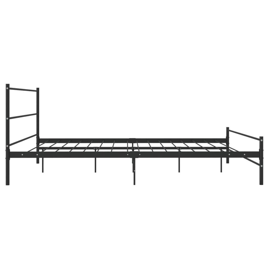 Bettgestell Grau Metall 180×200 cm