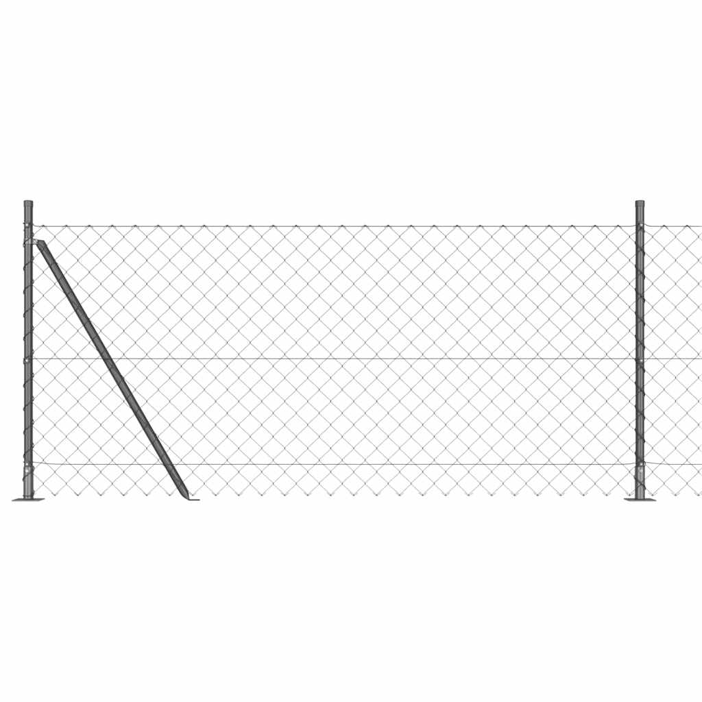 Outdoor Kettenglied-Zaun Erdfixierung 10 x 0,4 m Grün Netz