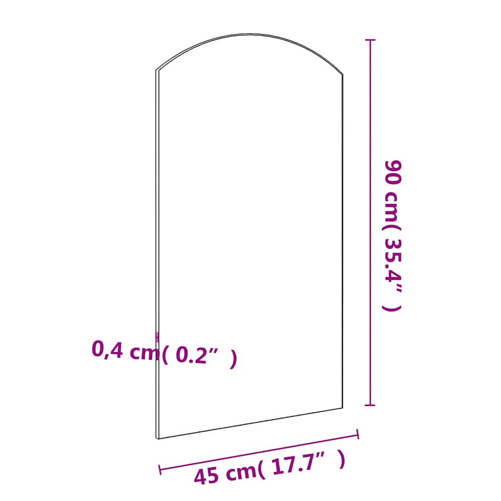 Spiegel mit LED-Leuchten 60x30 cm Glas Oval