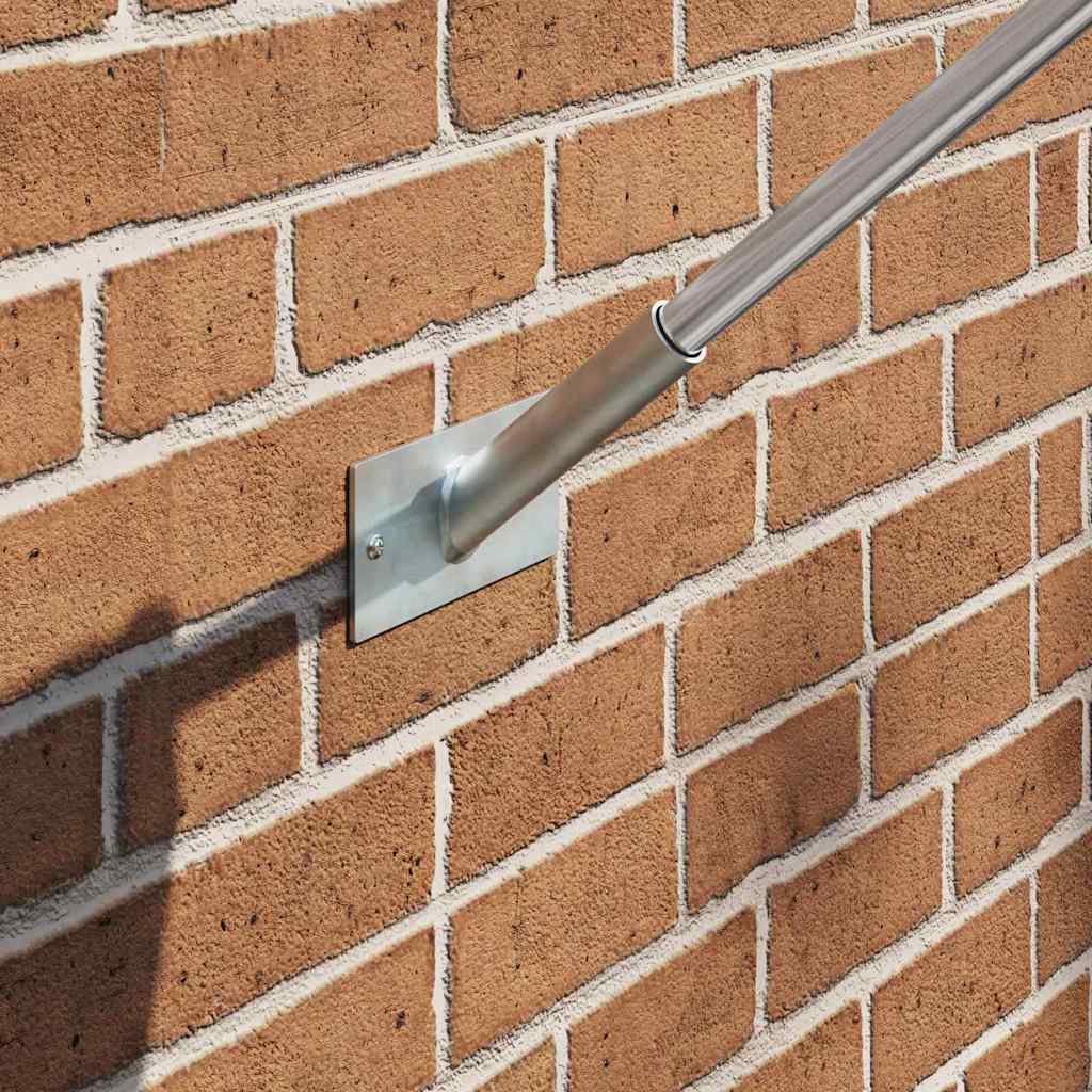 Fahnen Pole Holde Schwarz 10,5 x 7,5 x 0,25 cm Stahl