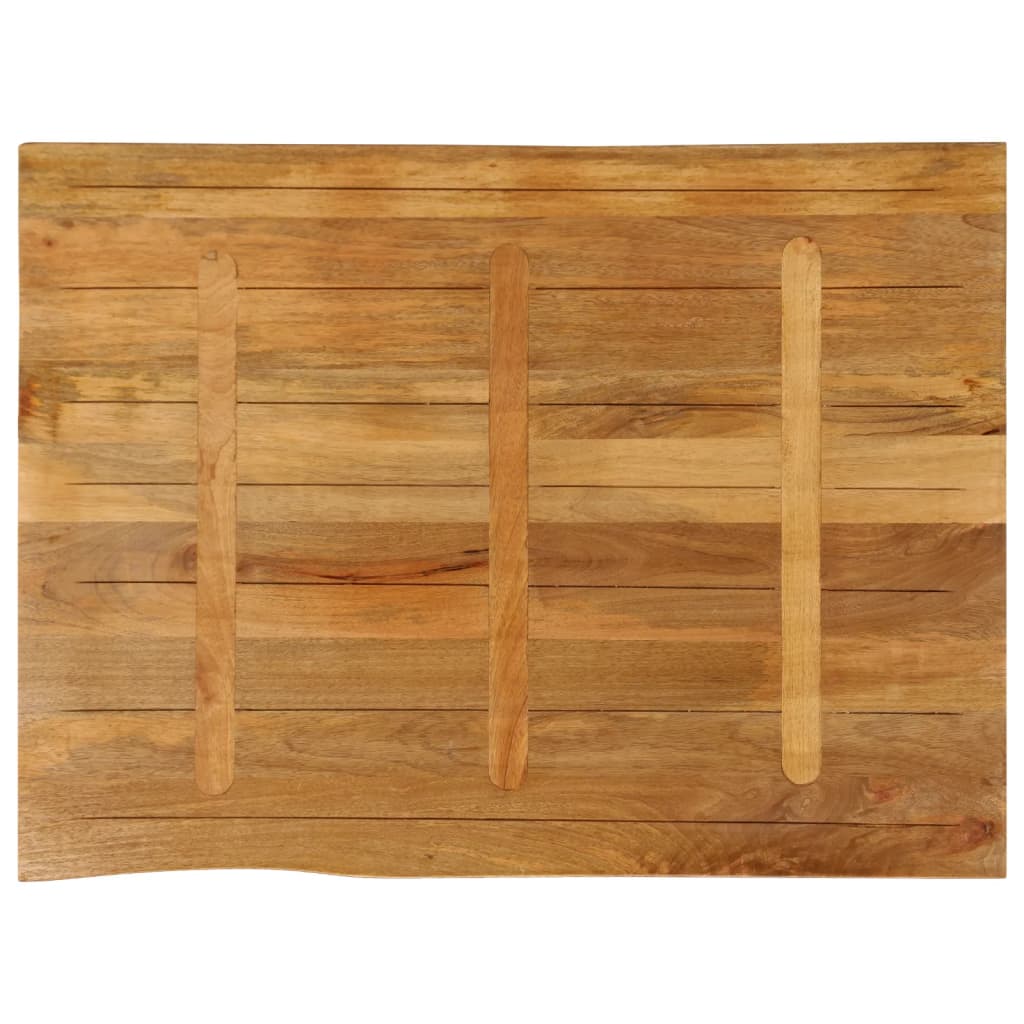 Tischplatte 40x40x2,5 cm Rechteckig Massivholz Akazie Baumkante
