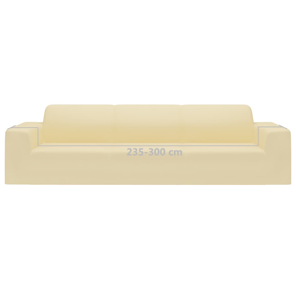 Stretch-Sofahusse Schwarz Polyester-Jersey