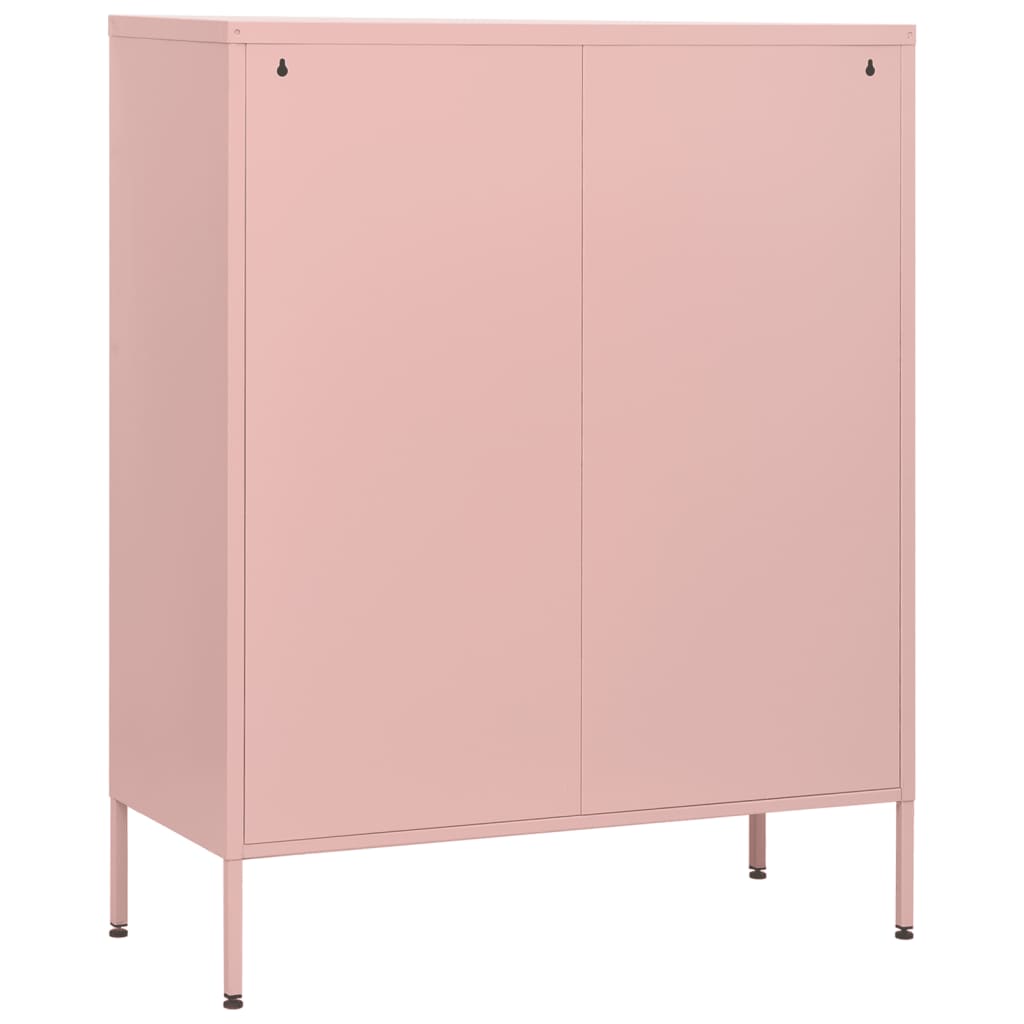 Kommode Olivgrün 80x35x101,5 cm Stahl