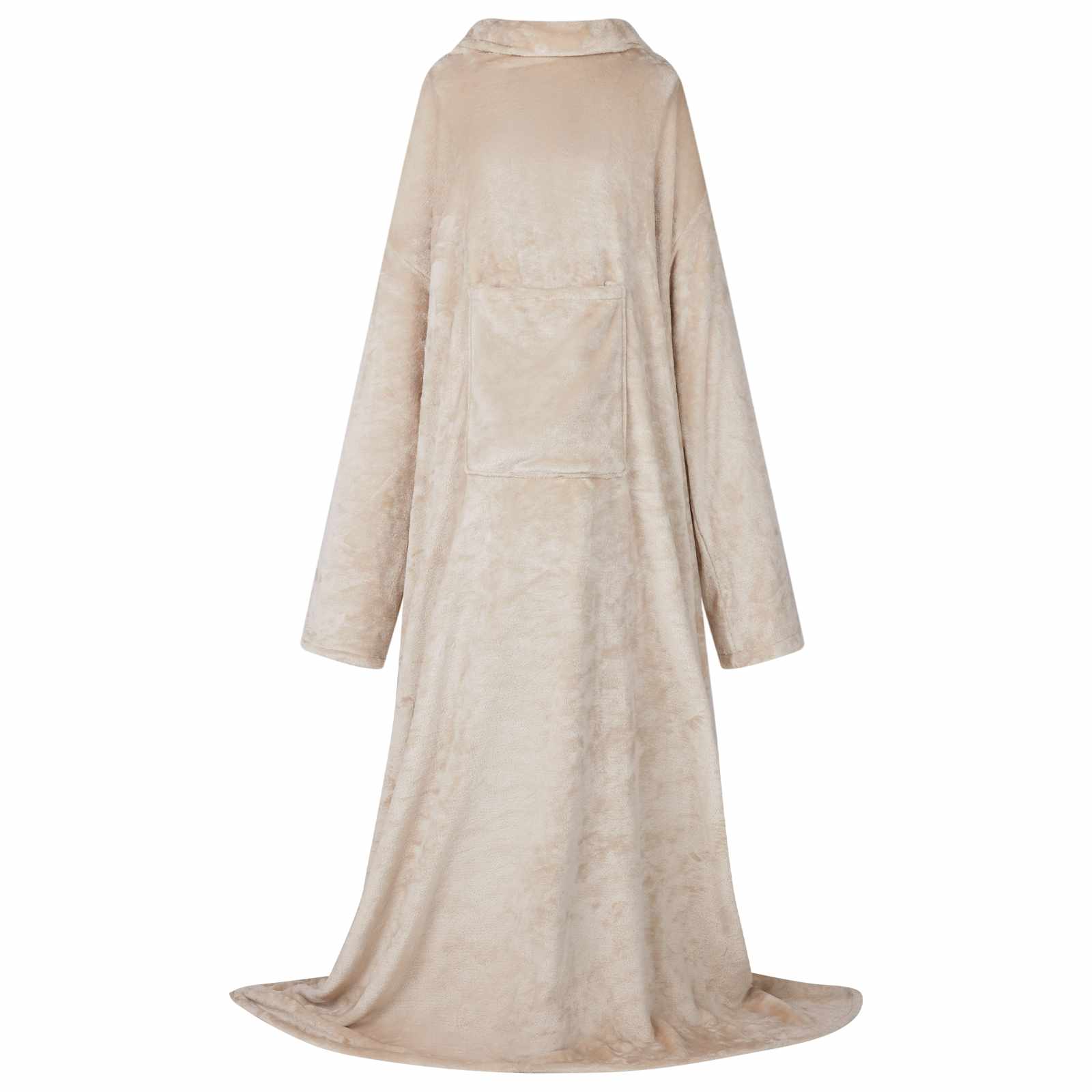 Decken-Hoodie Beige F Flanell