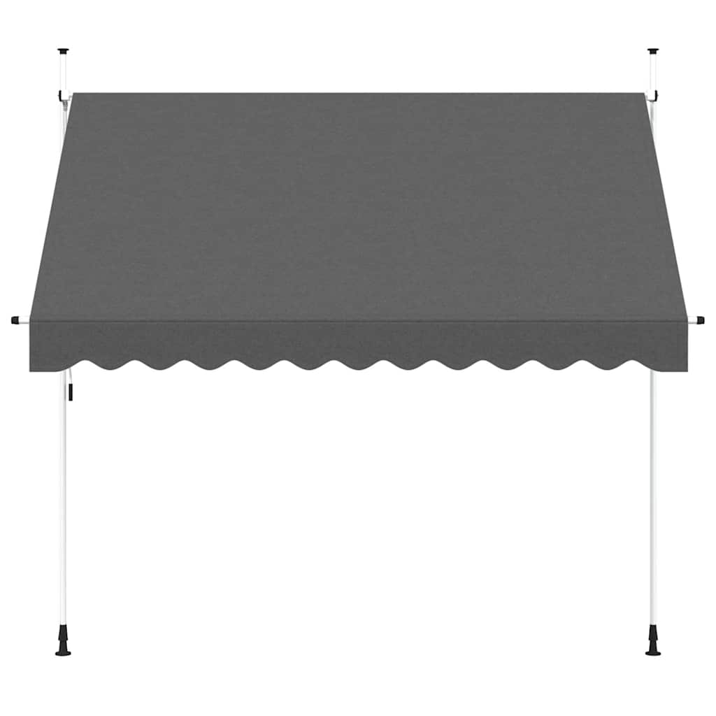 Einziehbare Markise Handbetrieben 150 cm Anthrazit