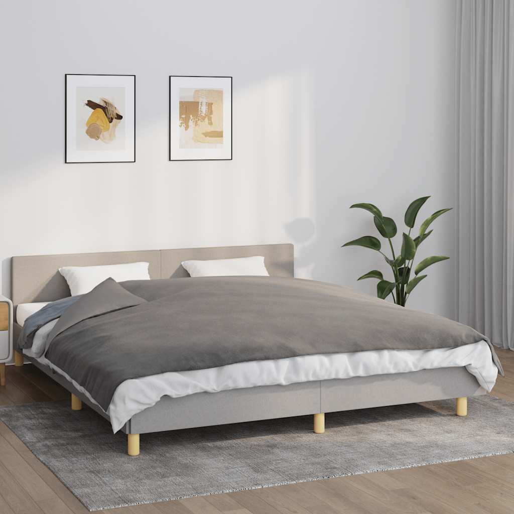 Gewichtsdecke mit Bezug Grau 122x183 cm 9 kg Stoff