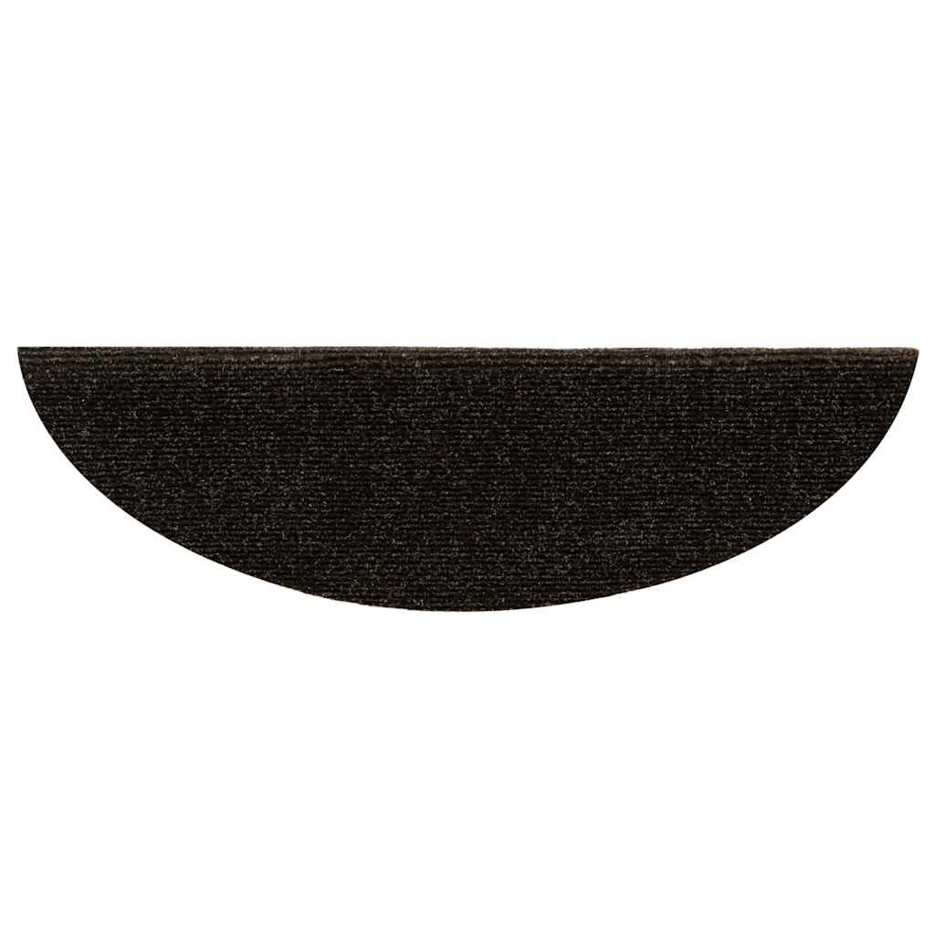 Stufenmatten Selbstklebend 15 Stk. 56x17x3 cm Hellbraun Halbrund