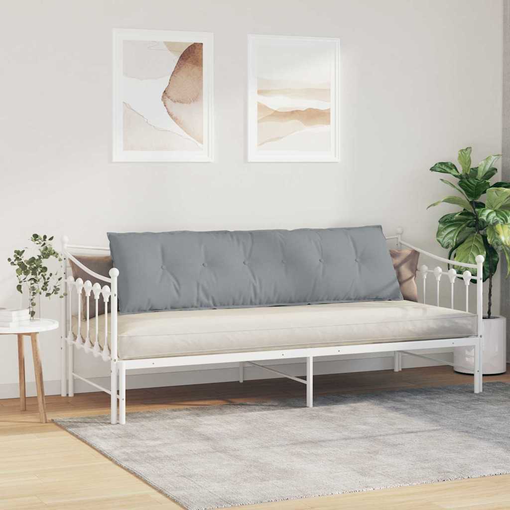 Rückenkissen Hellgrau 50 x 19 x 45 cm Stoff