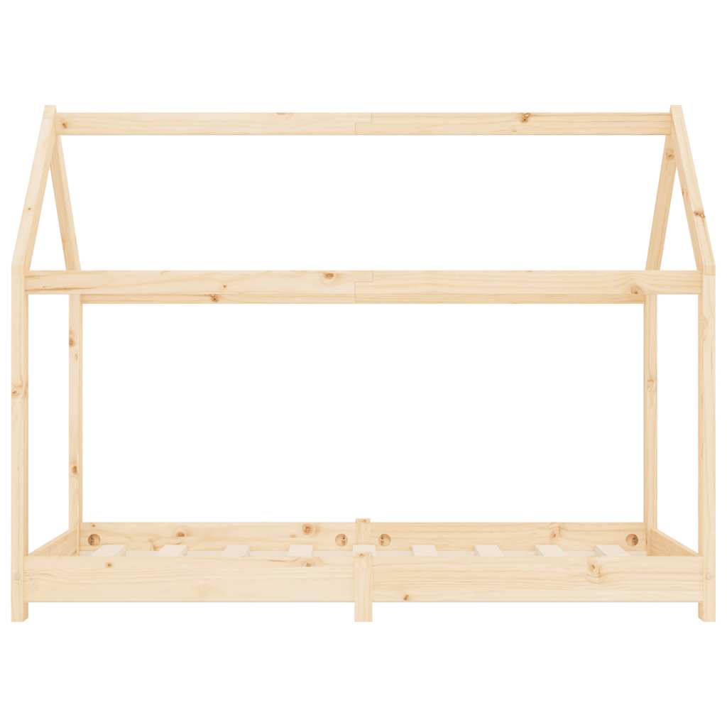 Kinder-Bettgestell Massivholz Kiefer 70 x 140 cm