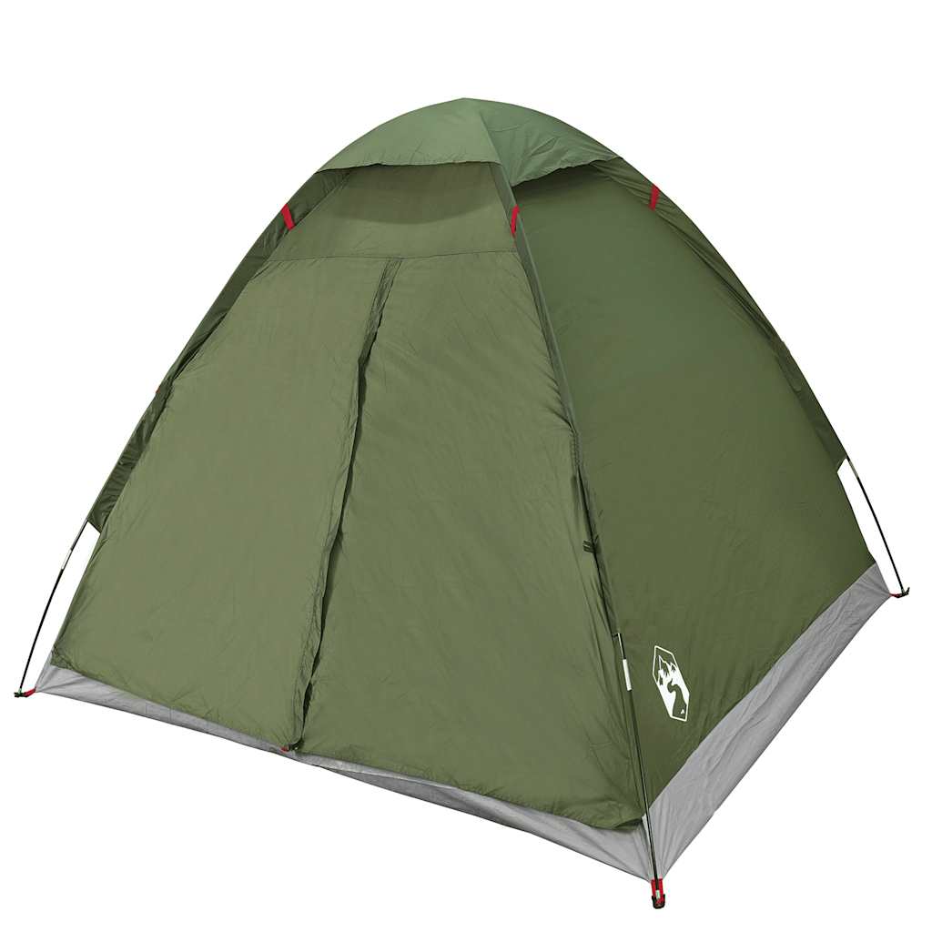 Kuppel-Campingzelt 2 Personen Olivgrün Wasserdicht