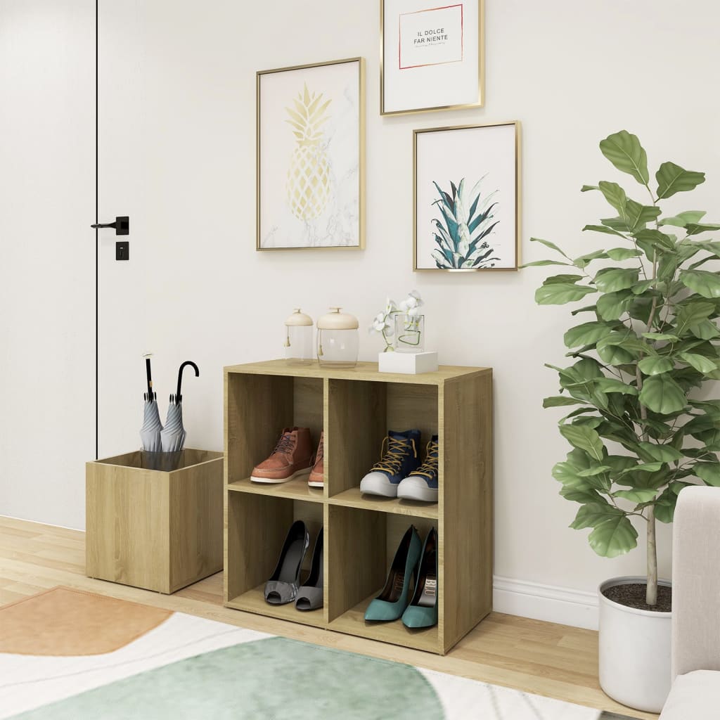 Flur-Schuhschrank Weiß 105x35,5x70 cm Holzwerkstoff