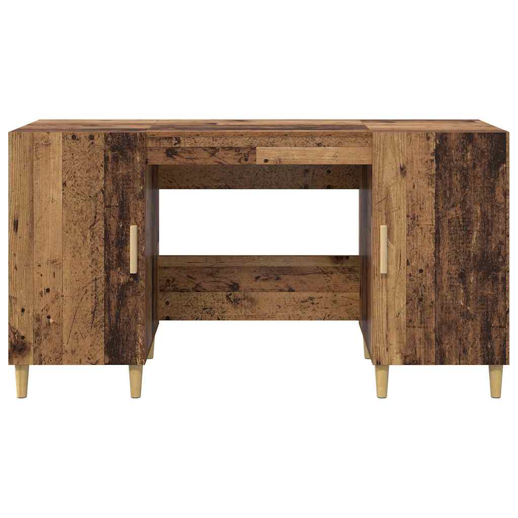 Schreibtisch Weiß 140x50x75 cm Holzwerkstoff