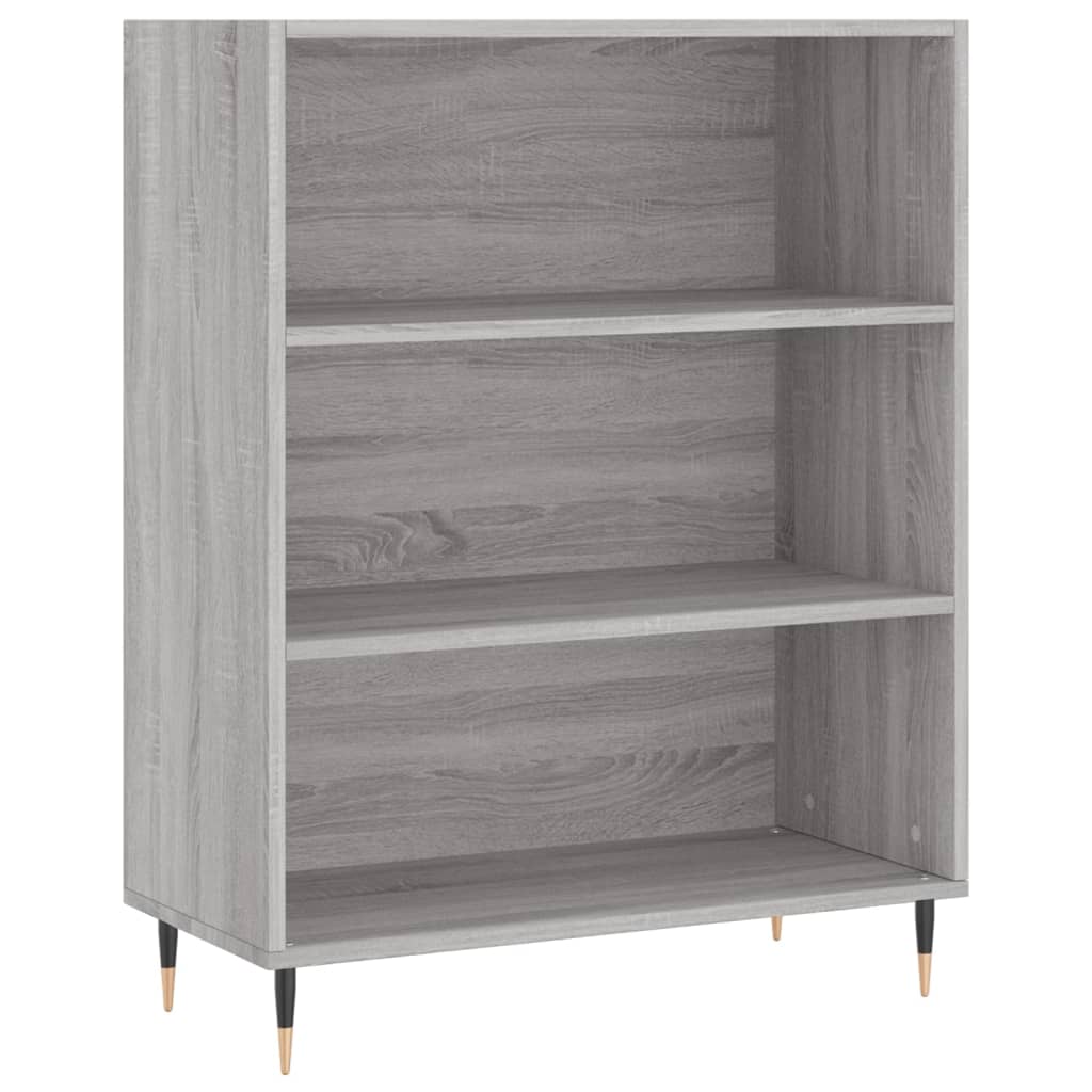 Highboard Betongrau 69,5x34x180 cm Holzwerkstoff