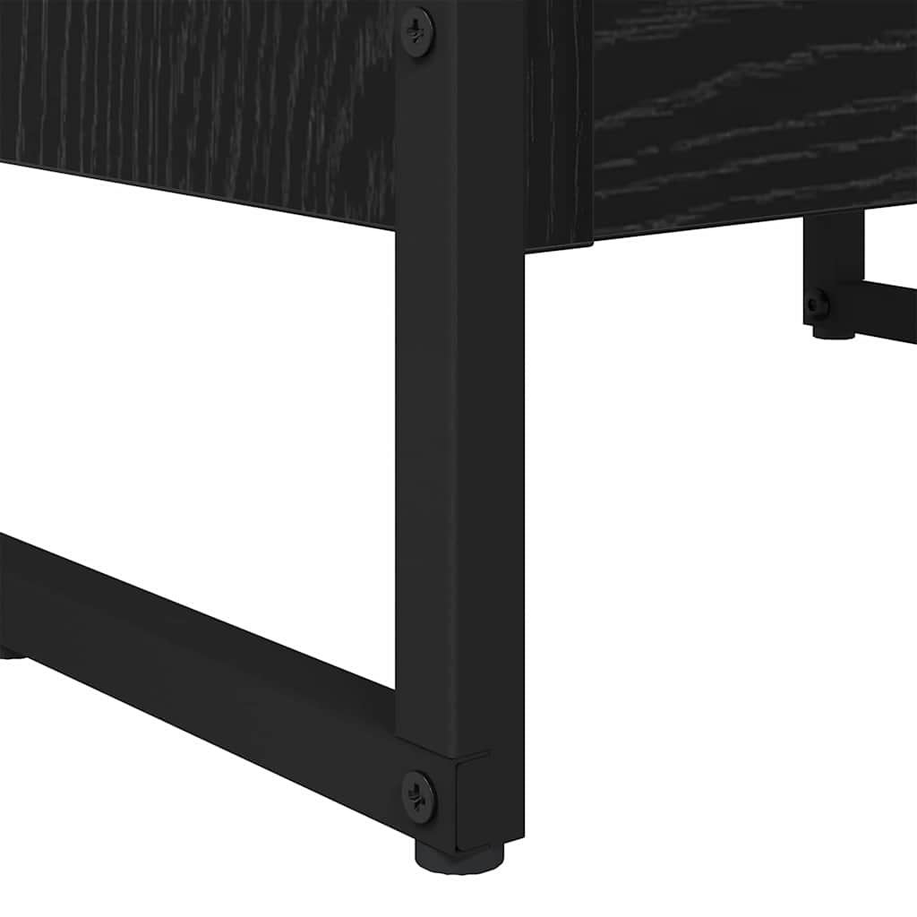 Bücherregal 2 pcs Schwarz Eichen-Optik 60 x 30 x 189,5 cm