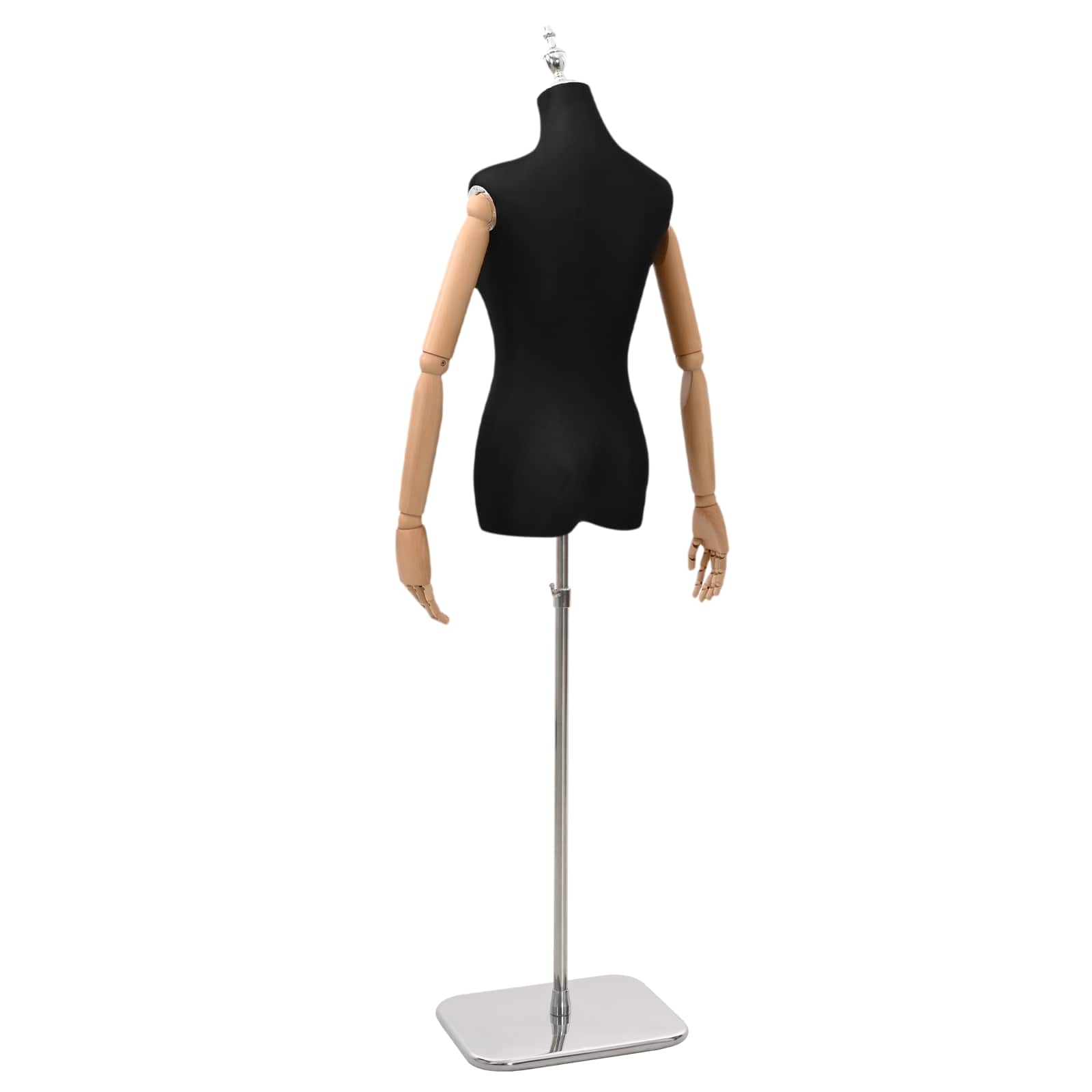 Verstellbare Mannequin 165-213 cm mit Fuß Weiblich PP Weiß