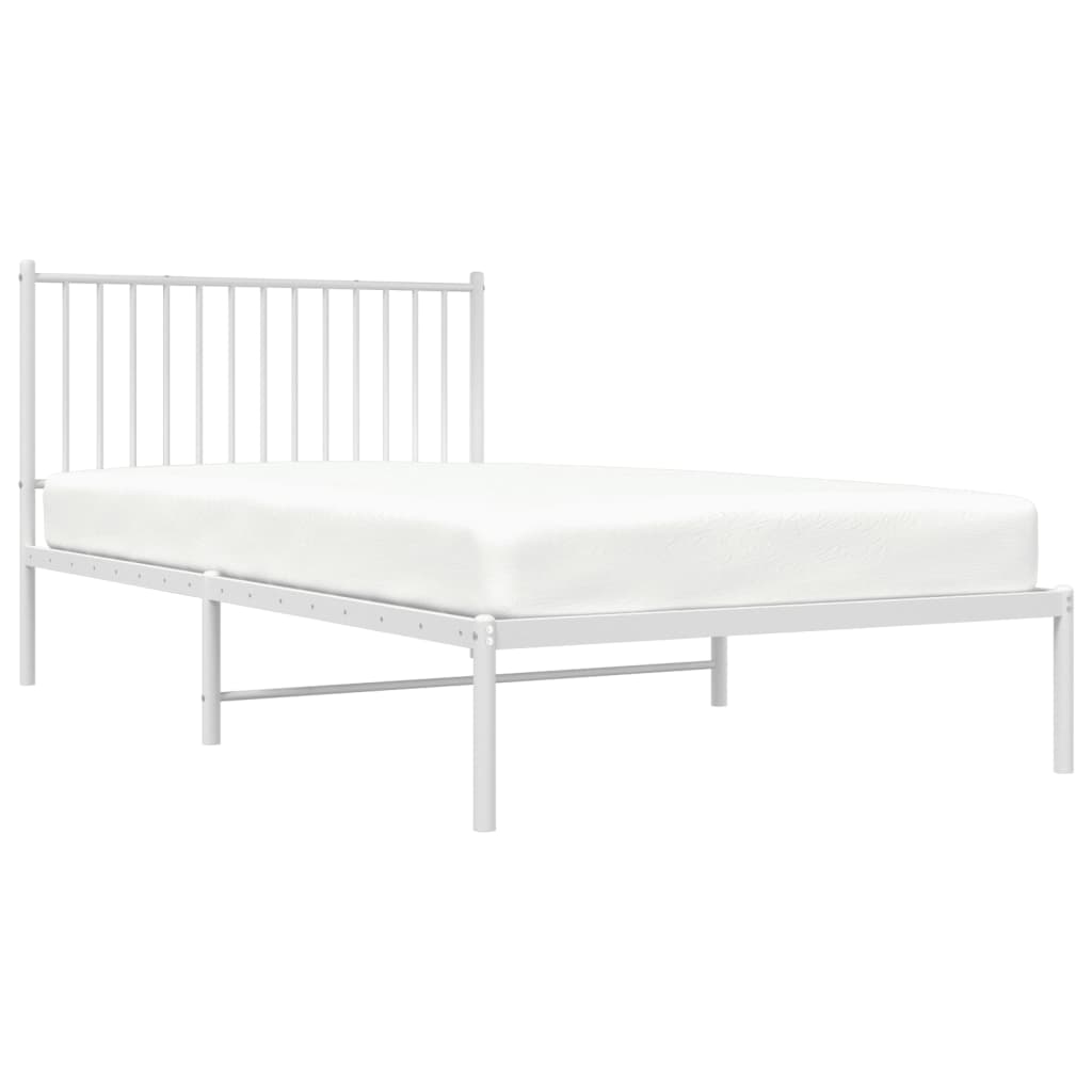 Bettgestell Metall Schwarz 75x190 cm