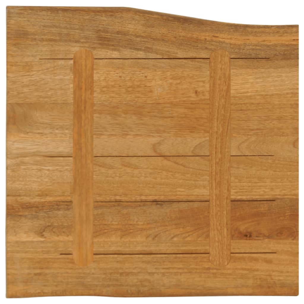 Tischplatte 40x40x2,5 cm Rechteckig Massivholz Akazie Baumkante