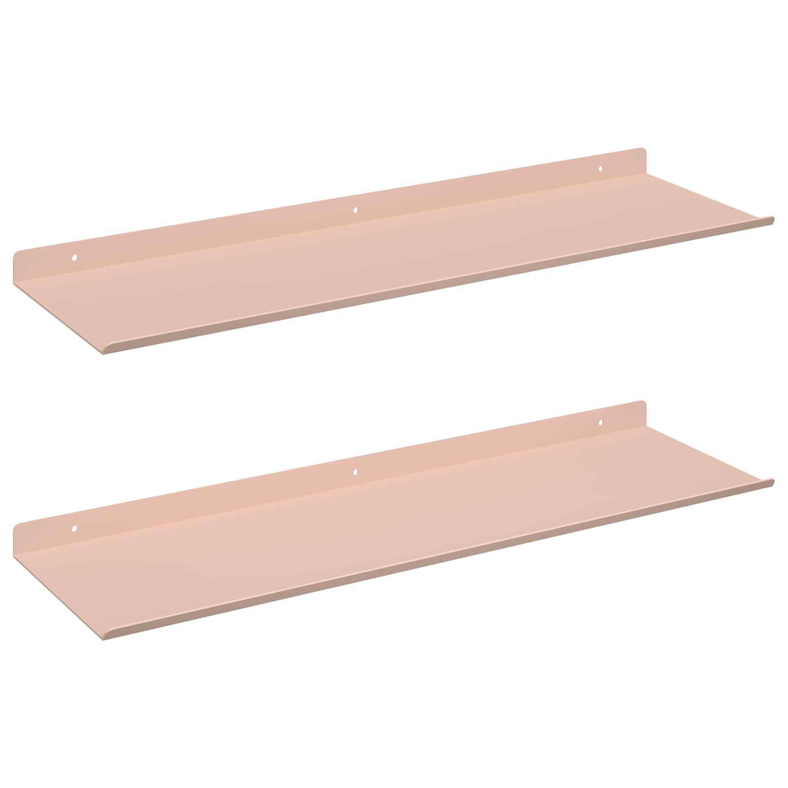 Schwebendes Regal 3 pcs Schwarz 40 x 9 x 2,5 cm Stahl