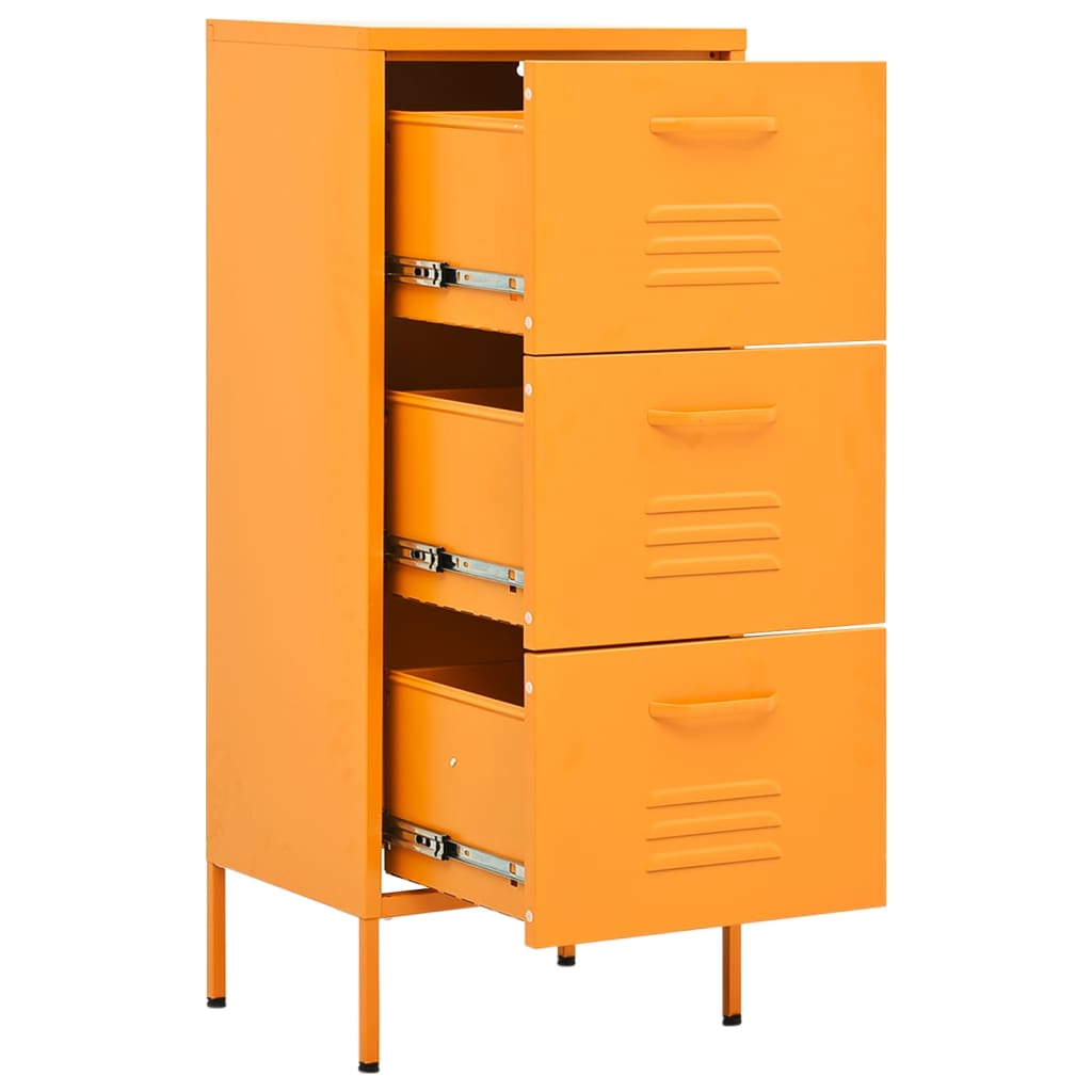 Beistellschrank Olivgrün 42,5x35x101,5 cm Stahl
