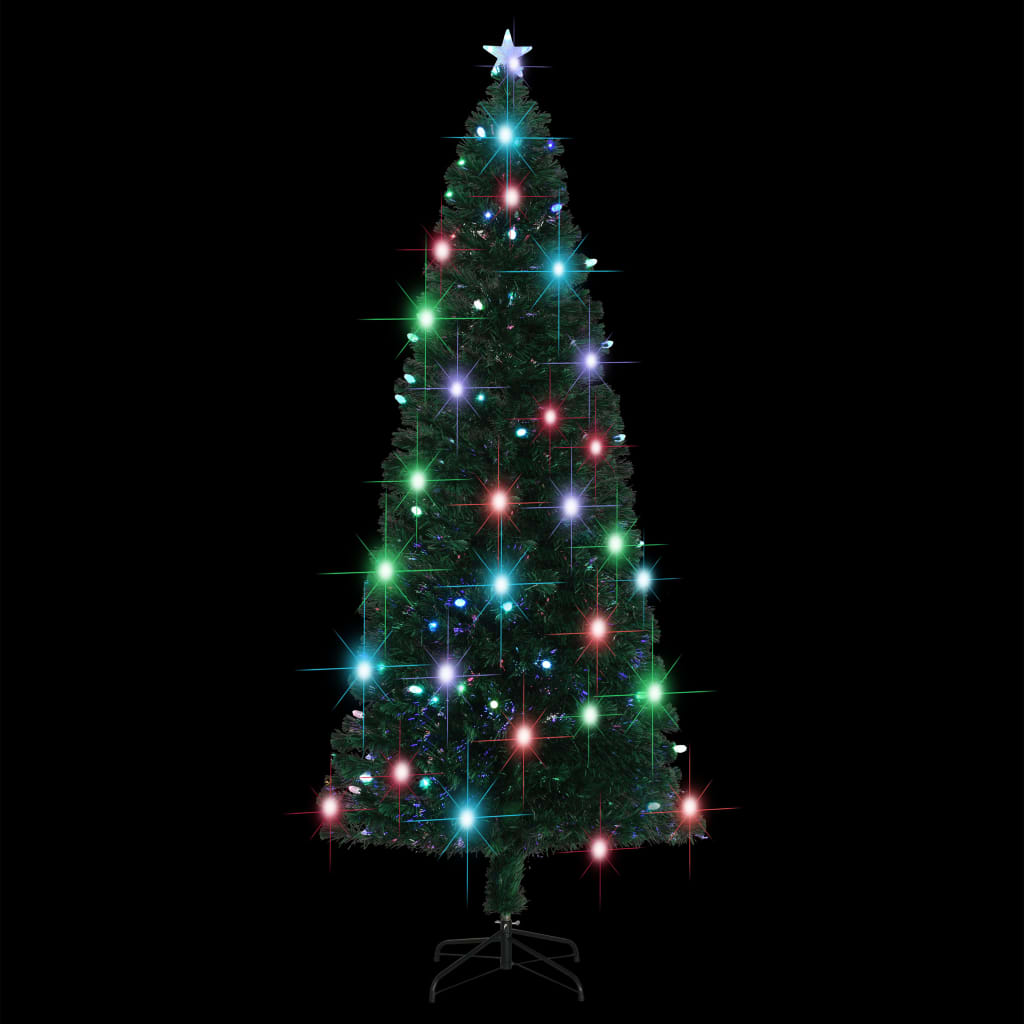 Vorbeleuchteter Weihnachtsbaum mit Ständer und LED 120 cm Glasfaser