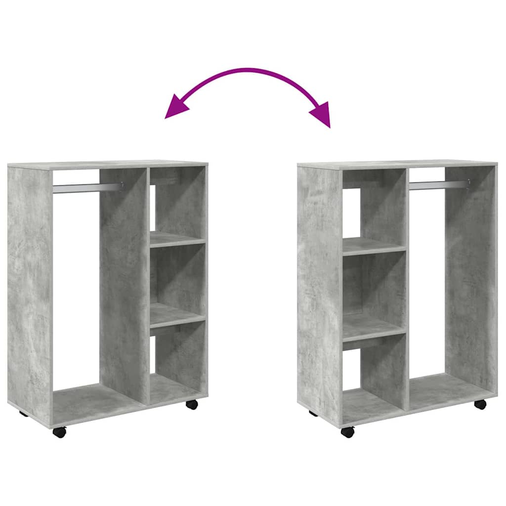 Kleiderschrank Weiß 80x40x110 cm Holzwerkstoff