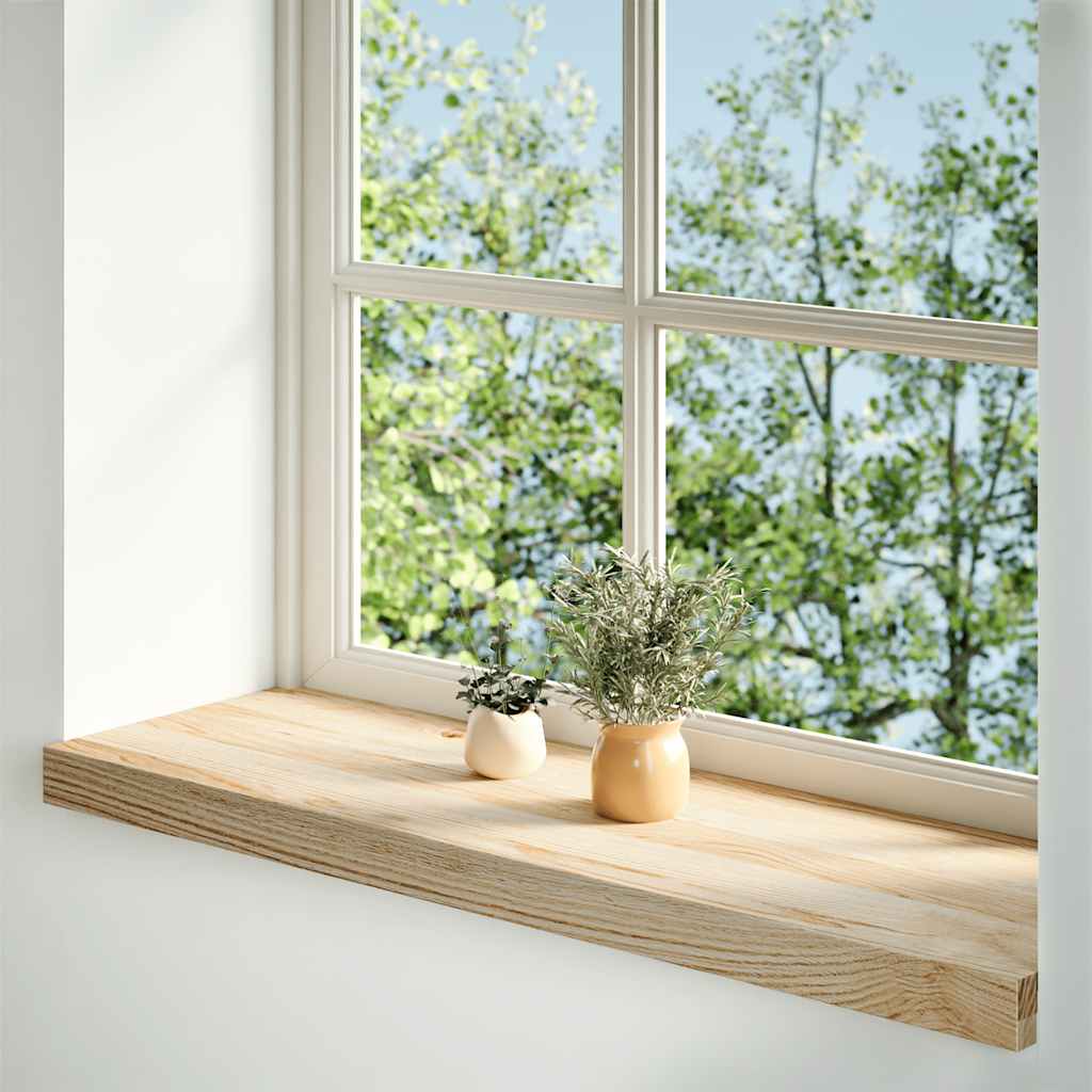 Fensterbänke 2 Stk. Unbehandelt 160x25x2 cm Massivholz Eiche