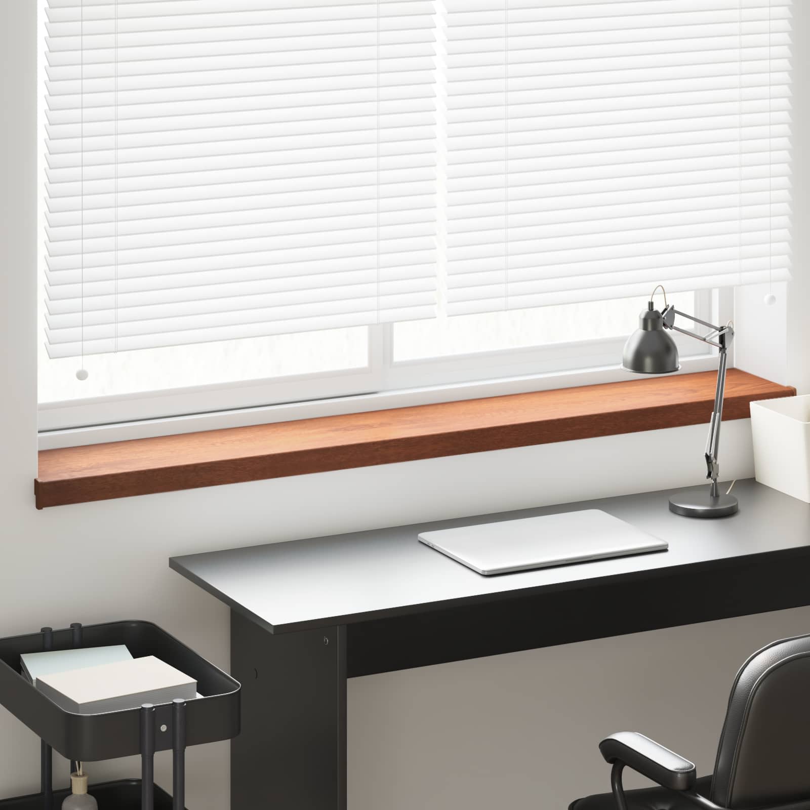 Fensterbank Weiß 60 x 10 x 4,5 cm PVC