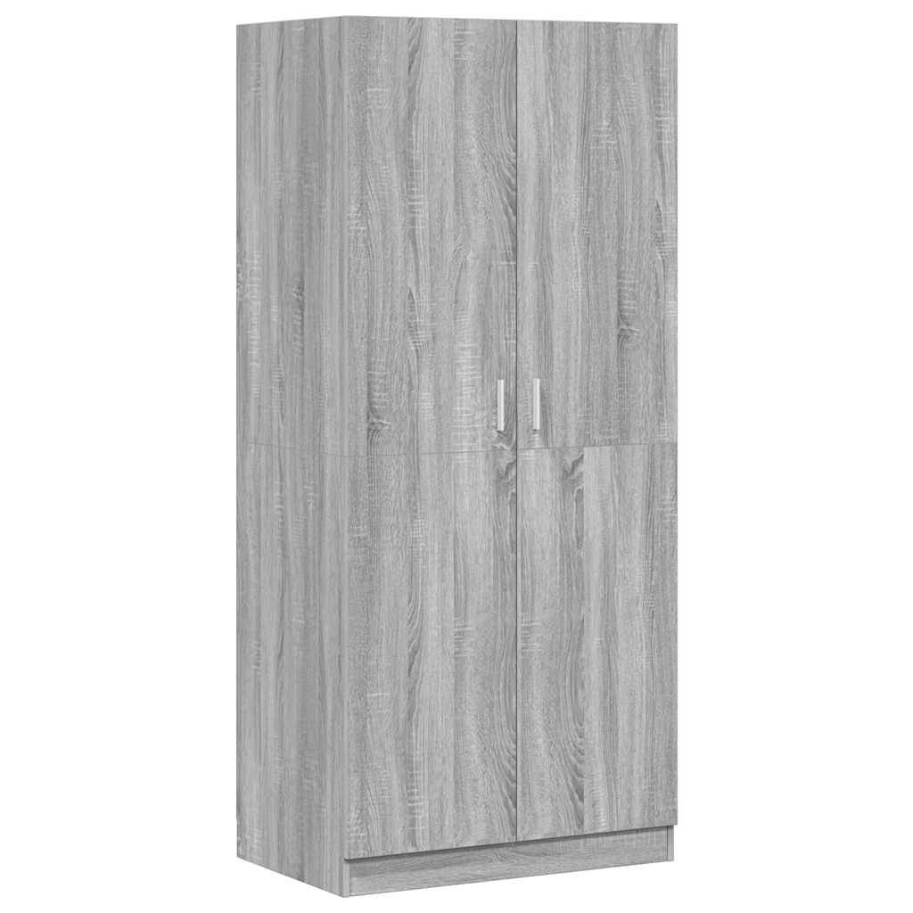 Kleiderschrank Weiß 80x52x180 cm Holzwerkstoff