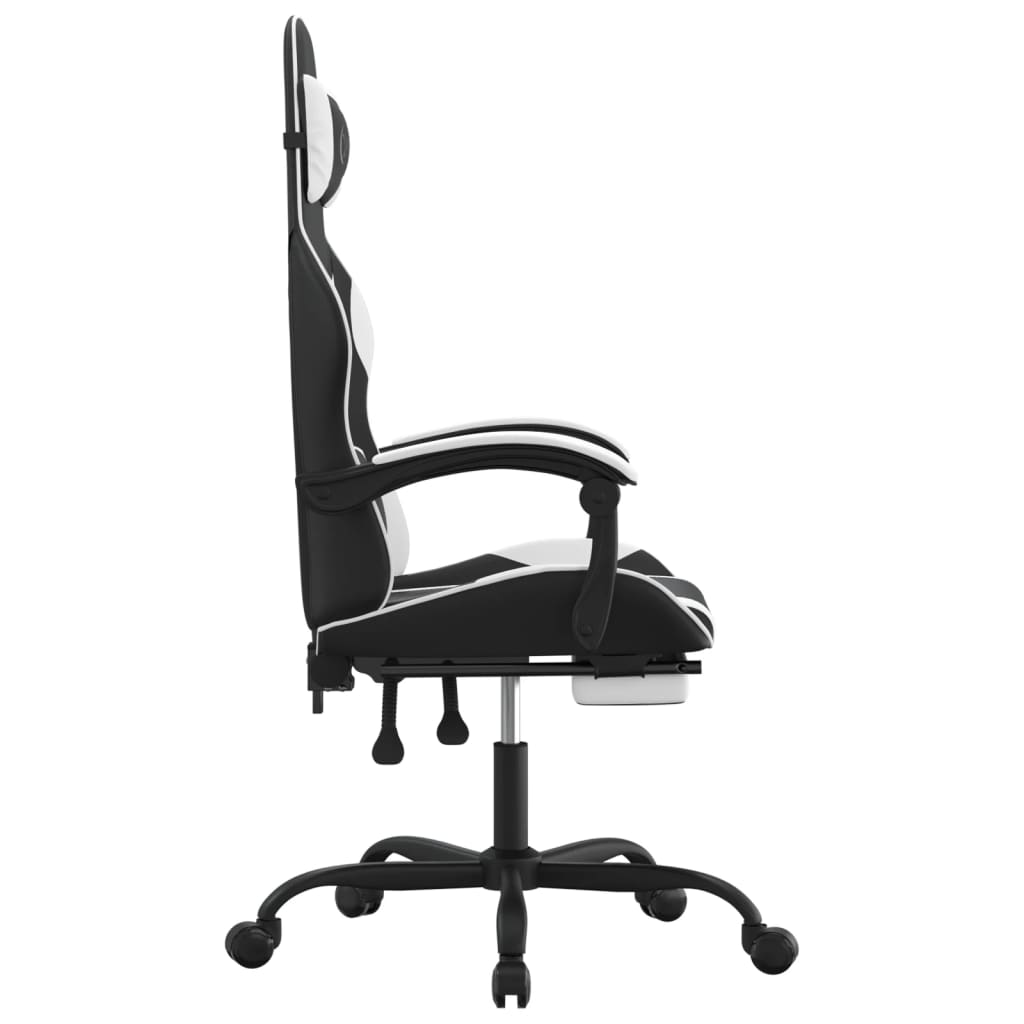 Gaming-Stuhl Schwarz und Golden Kunstleder