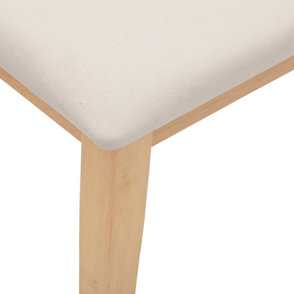 Bank 90 cm Braun Massivholz Gummibaum