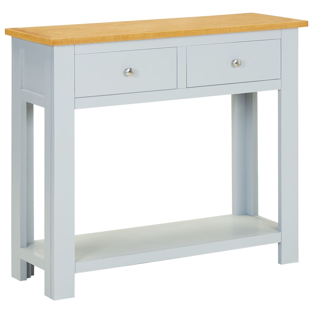 Konsolentisch 118x35x77 cm Massivholz Eiche