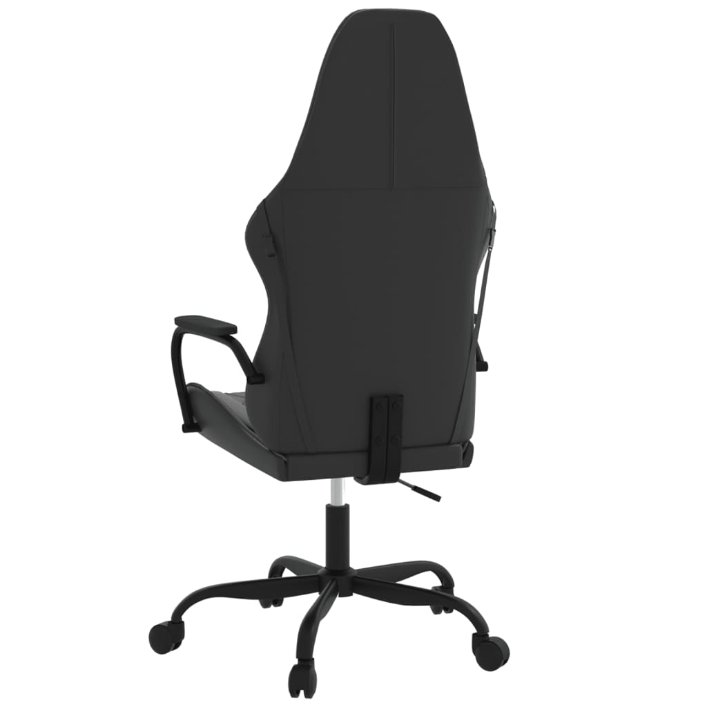 Gaming-Stuhl mit Massagefunktion Schwarz und Blau Kunstleder