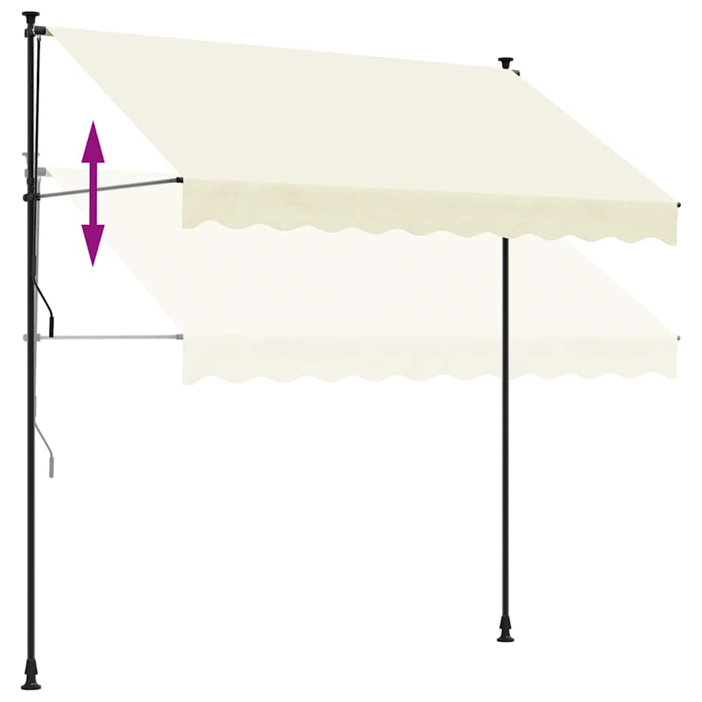 Einziehbare Markise Handbetrieben 150 cm Anthrazit