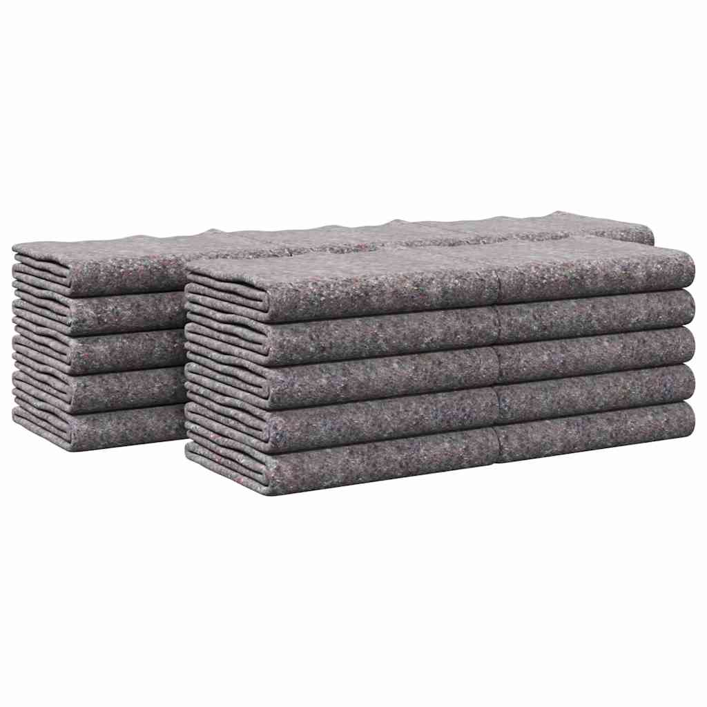 Umzugsdecken 5 pcs Grau 150 x 200 cm Stoff