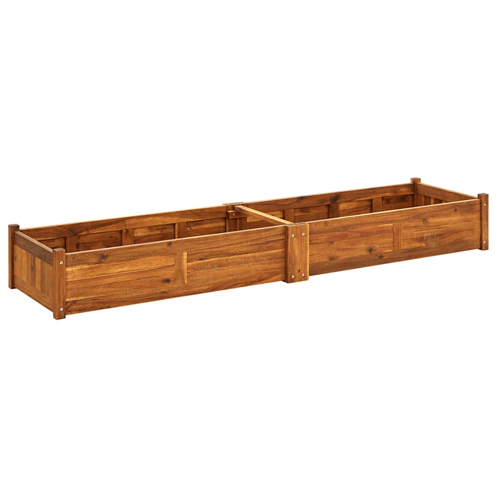 Garten-Hochbeet Akazienholz 76x27,6x25 cm