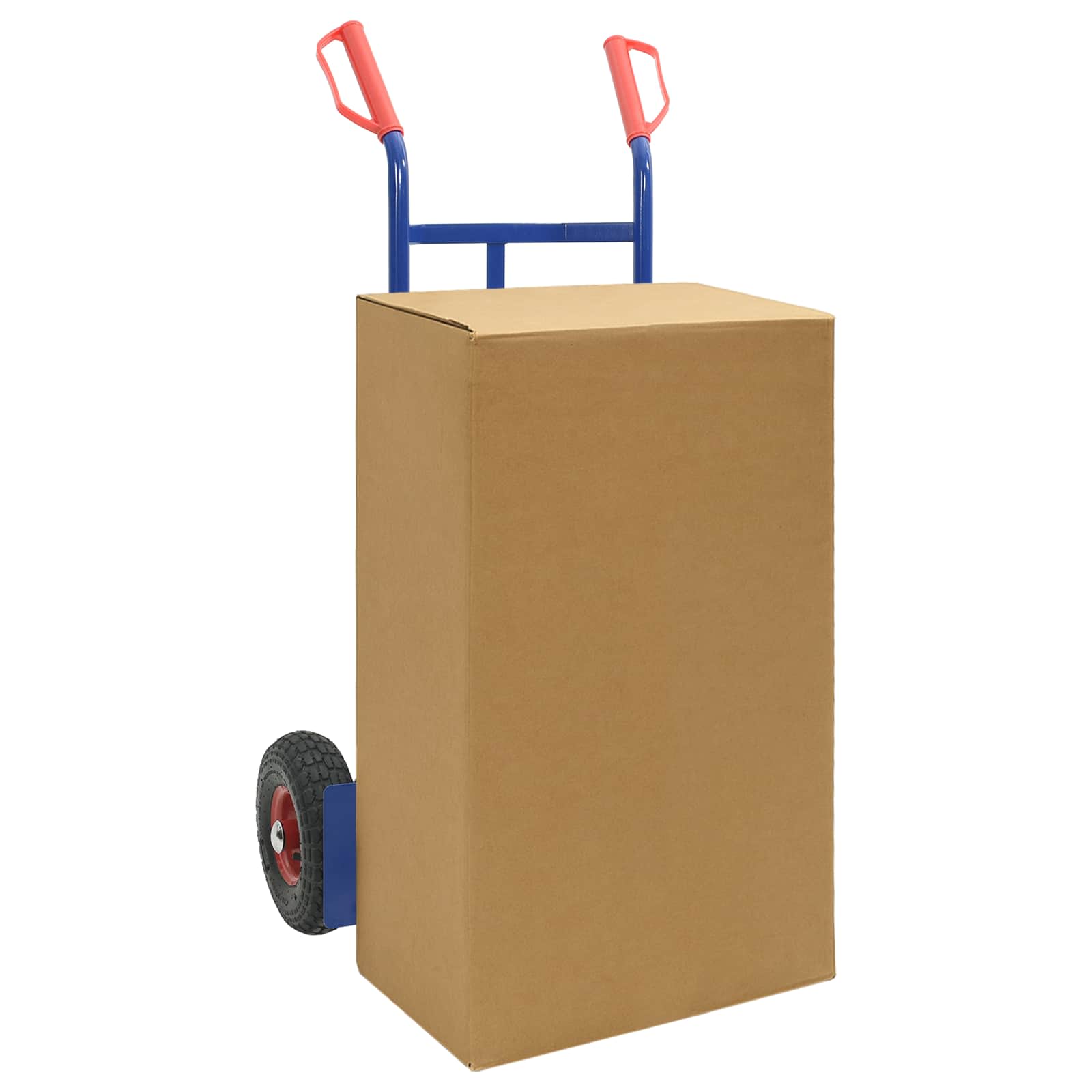Erweiterbarer Handwagen Schwarz und Rot 57 x 46 x 113 cm Stahl