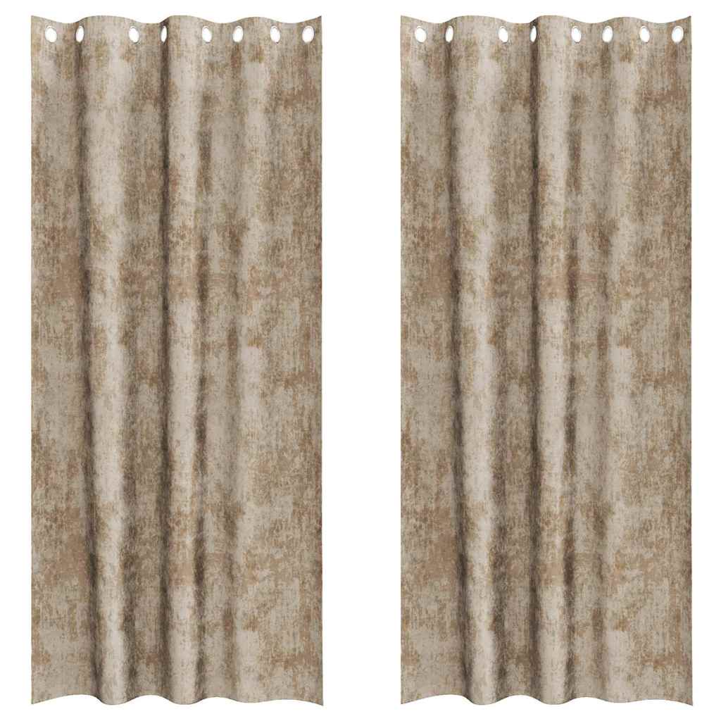Samtvorhänge mit Vorhängen 2 pcs Weinrot 140 x 140 cm Samt