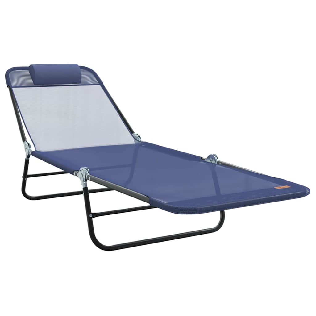 Klappbare Sonnenliege Creme 182 x 55 x 85,5 cm Textilene