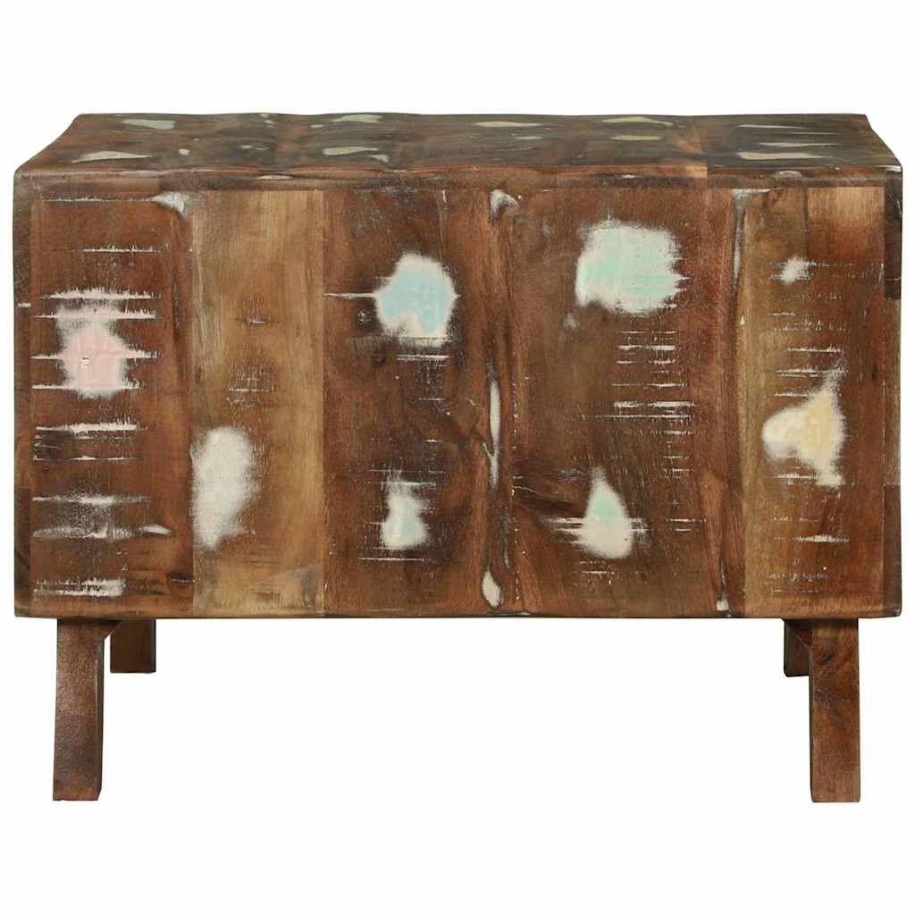 Couchtisch 90 x 50 x 35 cm Massives upgecyceltes Holz