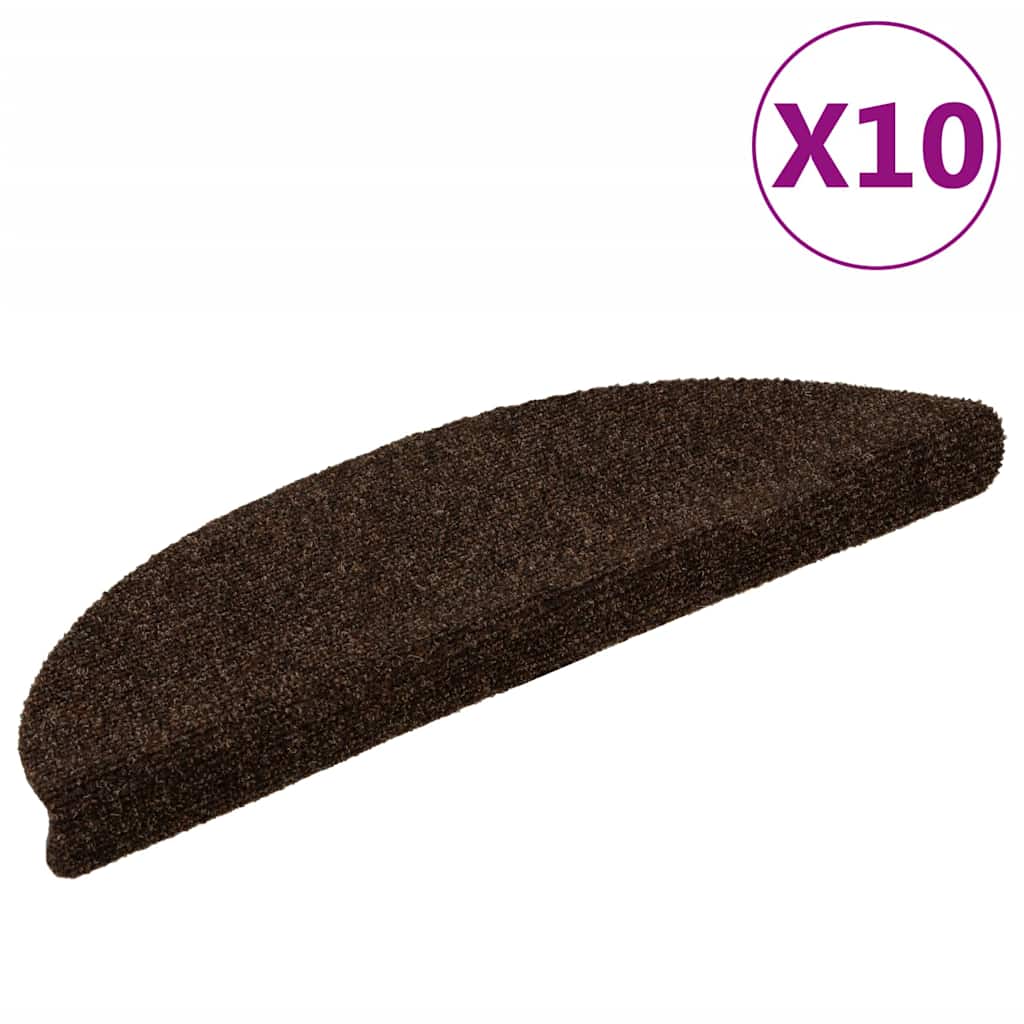 Stufenmatten Selbstklebend 15 Stk. 56x17x3 cm Hellbraun Halbrund
