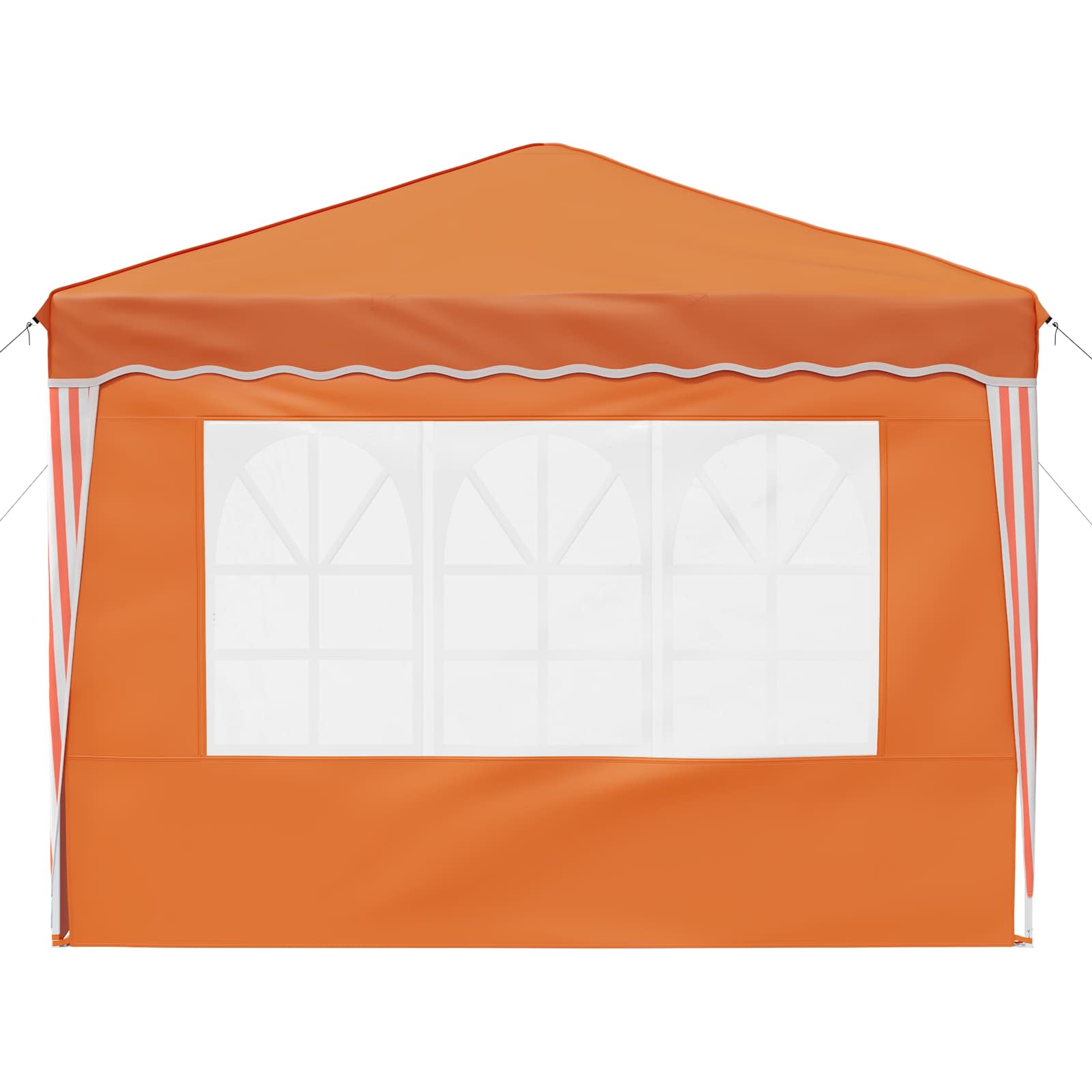 Pop-up Partyzelt 288 x 288 x 245 cm Creme Oxford-Stoff
