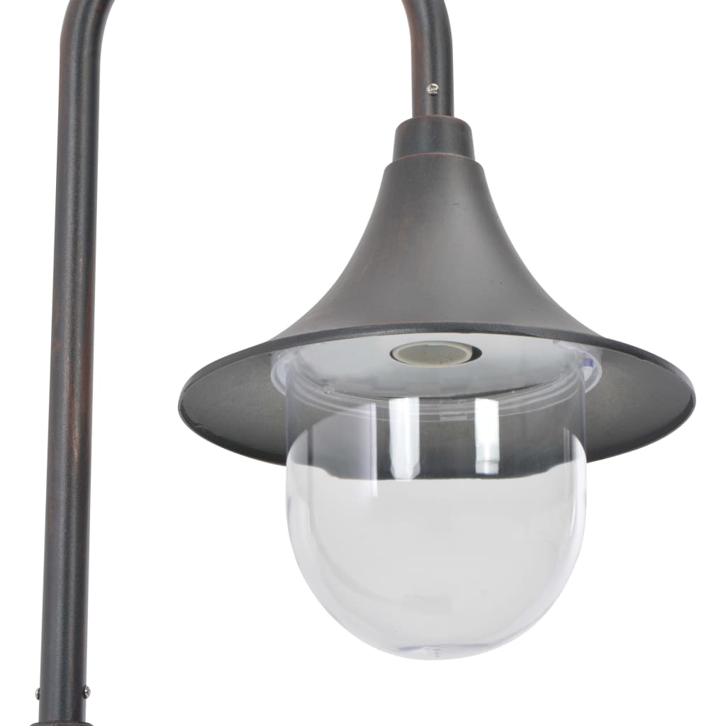 Garten-Pollerleuchte E27 120 cm Aluminium Weiß