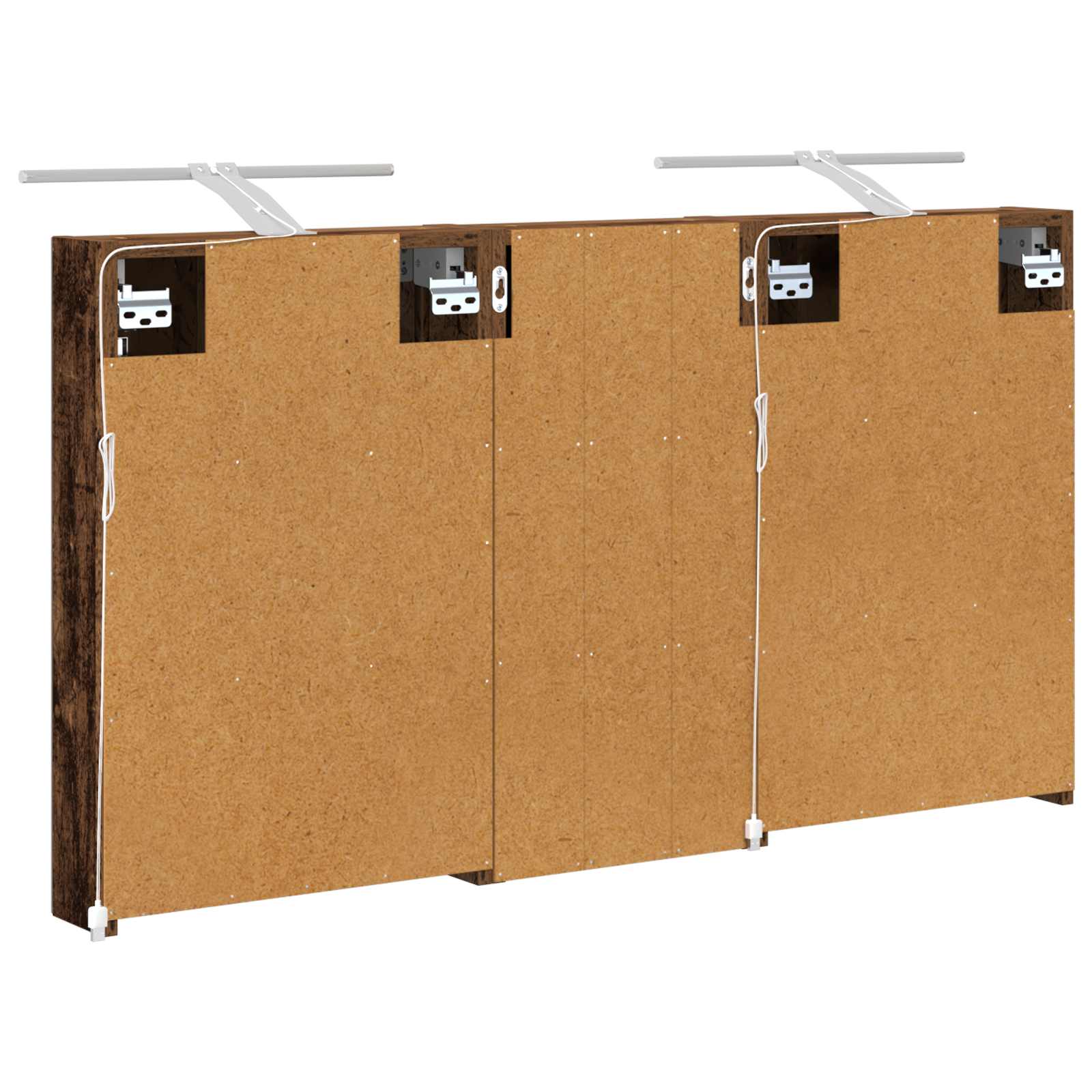Badezimmerschrank-Set 3 pcs 80 x 10,5 x 50 cm Holzwerkstoff