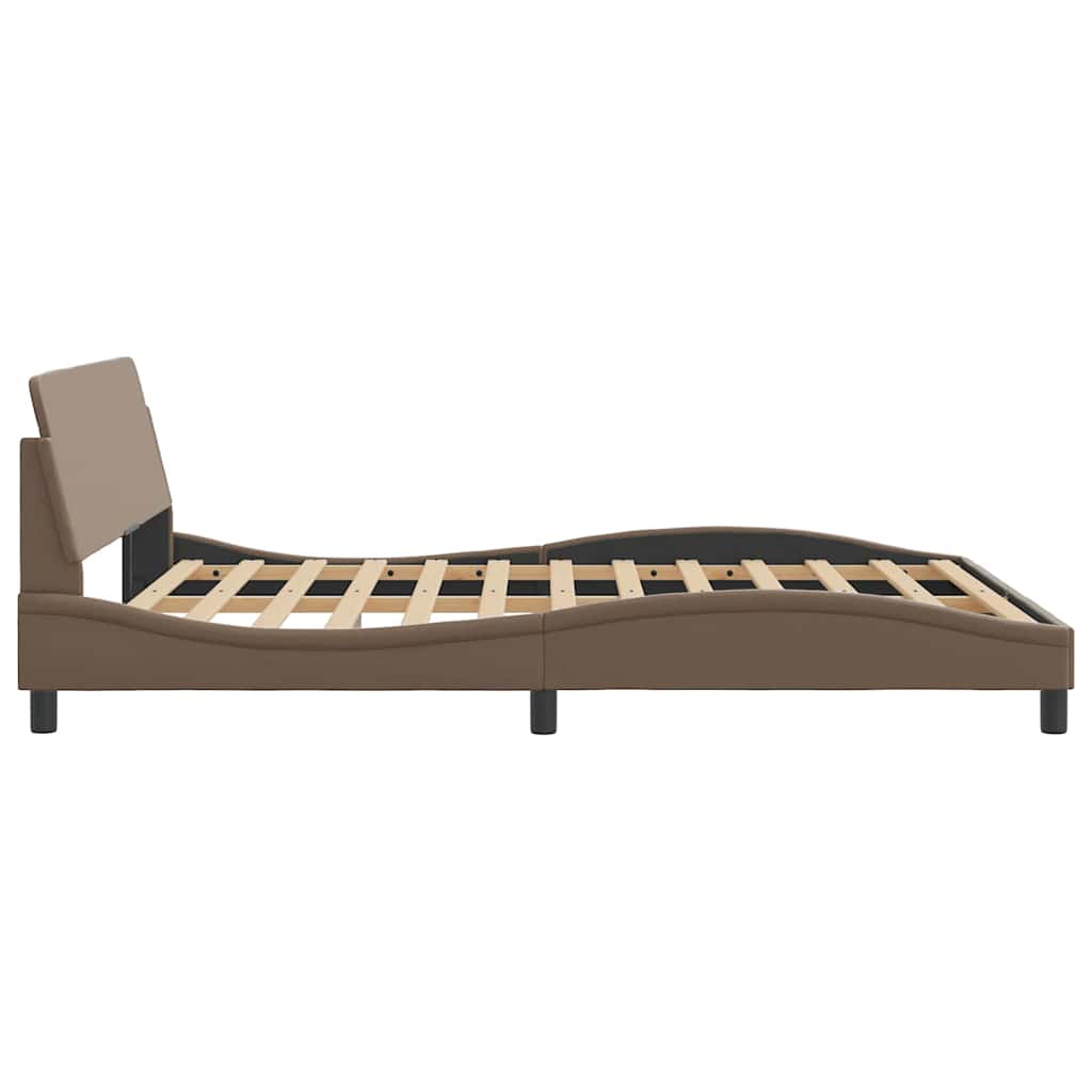 Bettgestell "Dover" Schwarz 80x200 cm Kunstleder