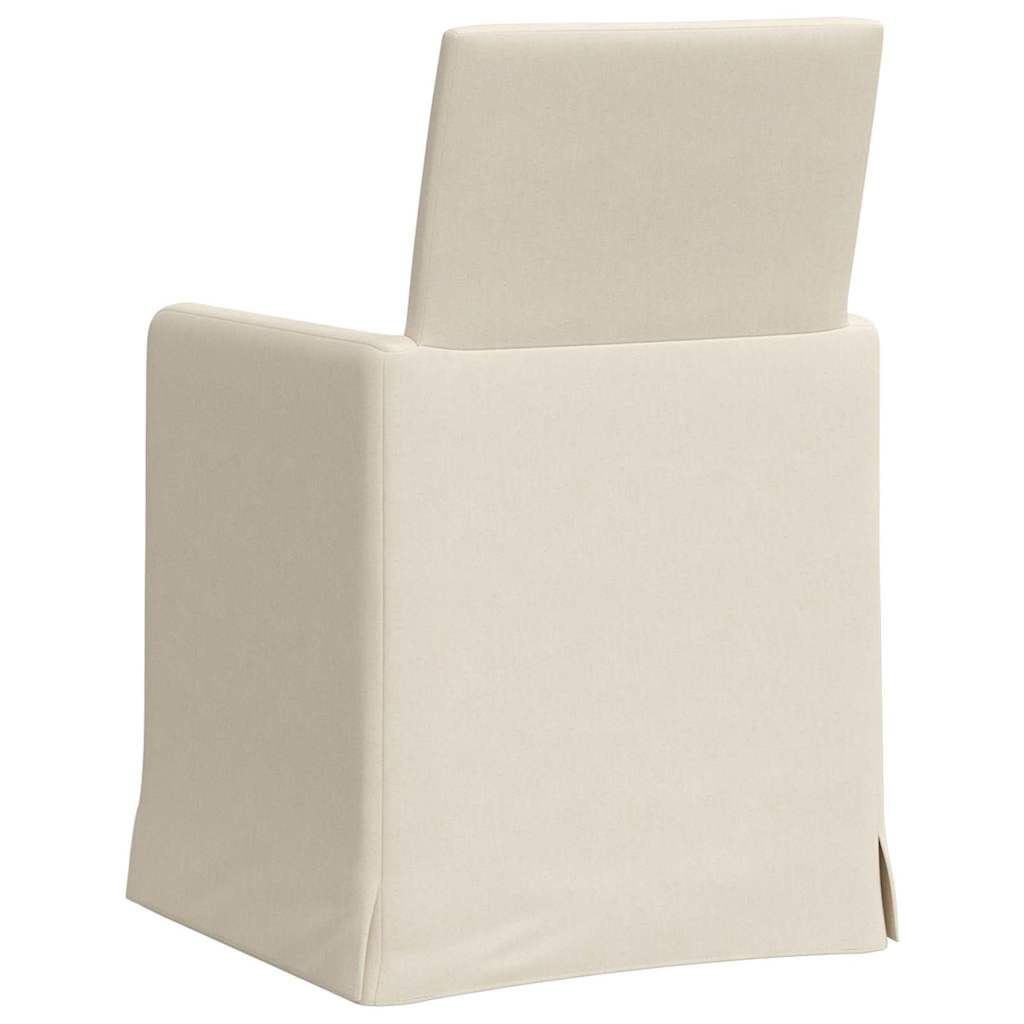Esszimmerstühle 2 pcs Hellgrau 57 x 67 x 95 cm Leinen