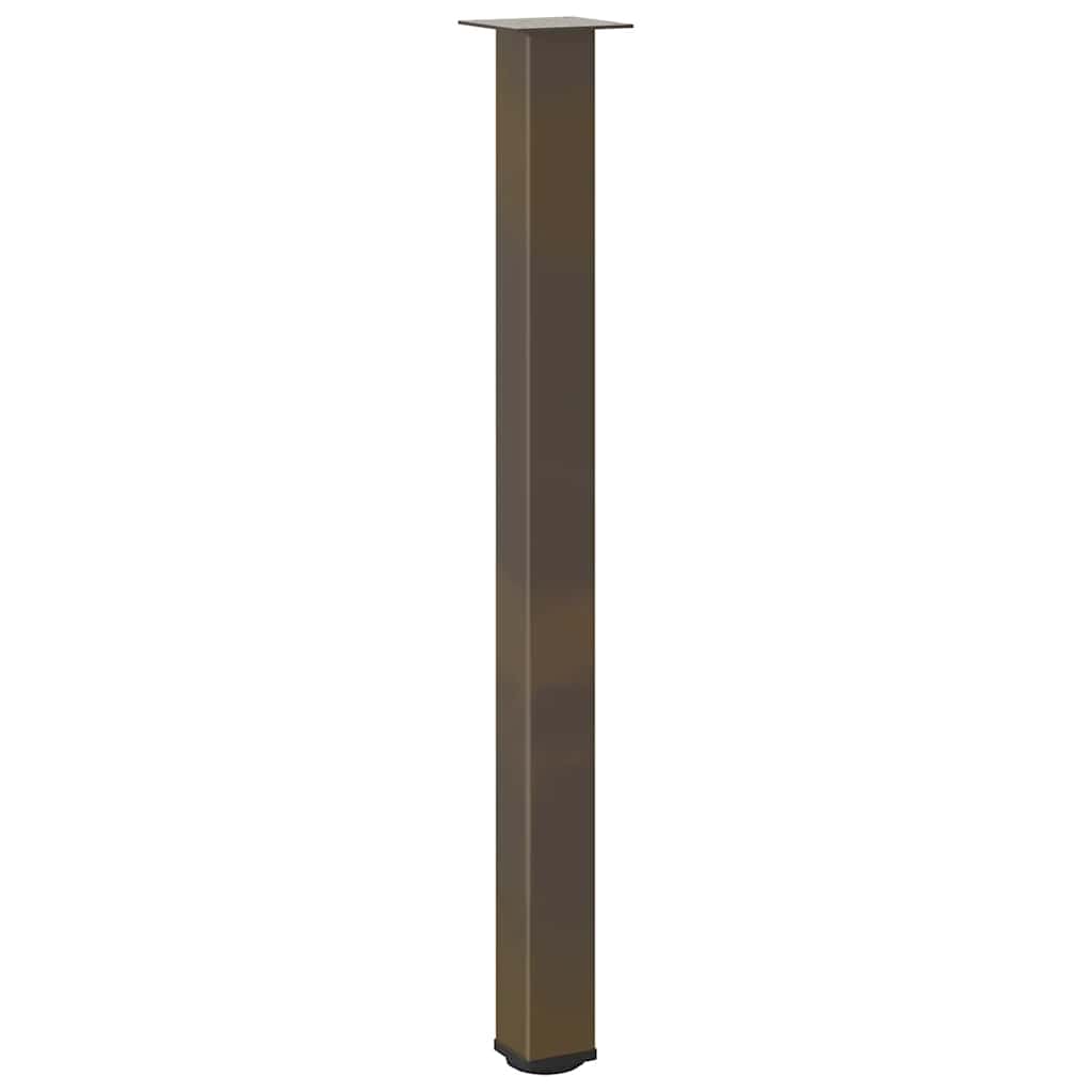 Bartischbeine 4 Stk. Schwarz 100-102 cm Stahl