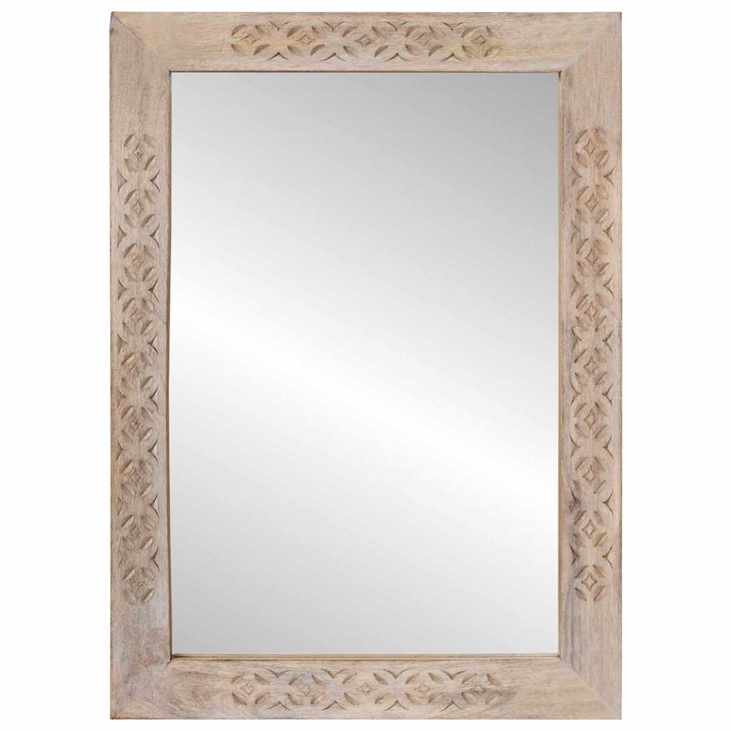 Wandspiegel Rechtwinklig 70 x 50 cm Ingenieurholz und Glas