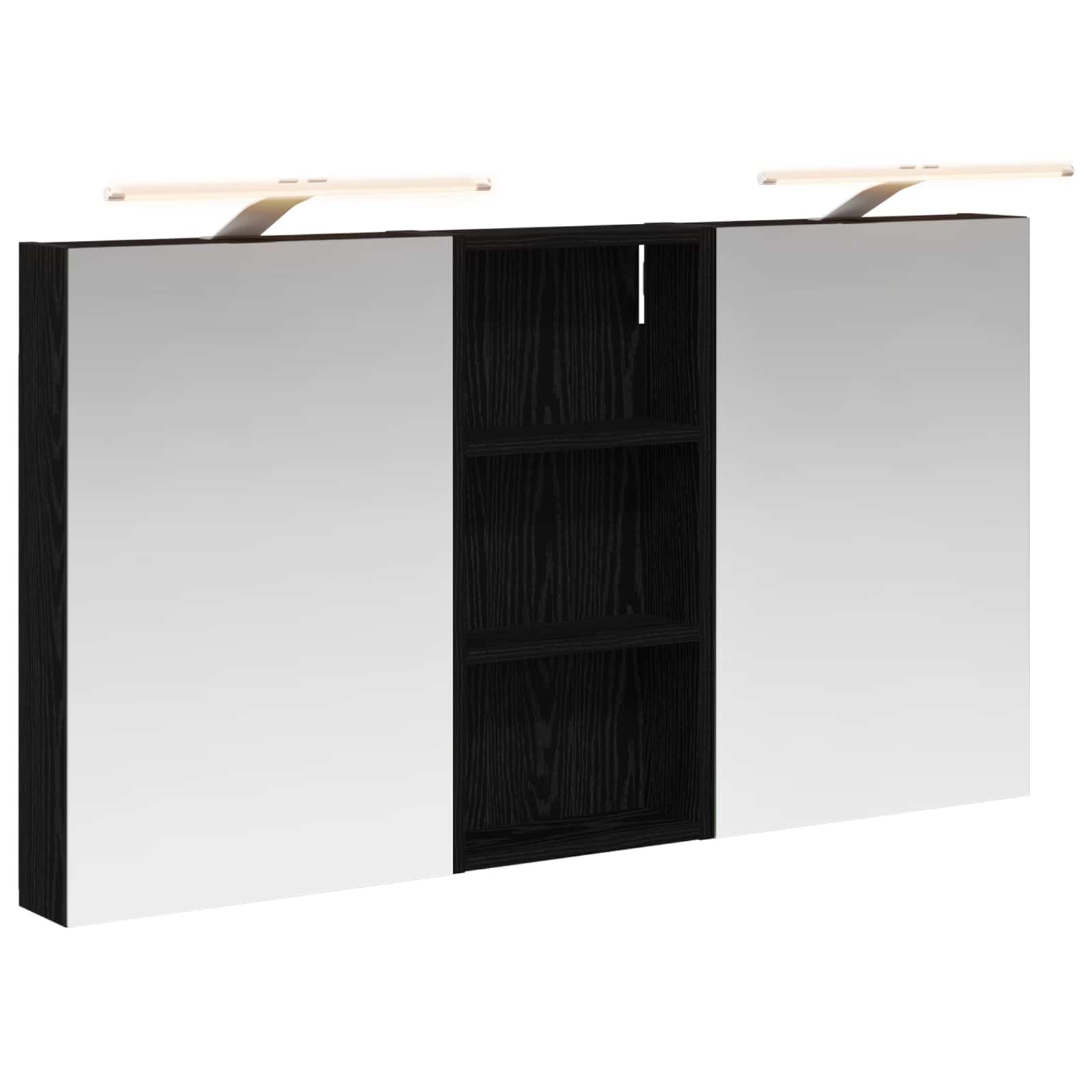 Badezimmerschrank-Set 3 pcs 80 x 10,5 x 50 cm Holzwerkstoff